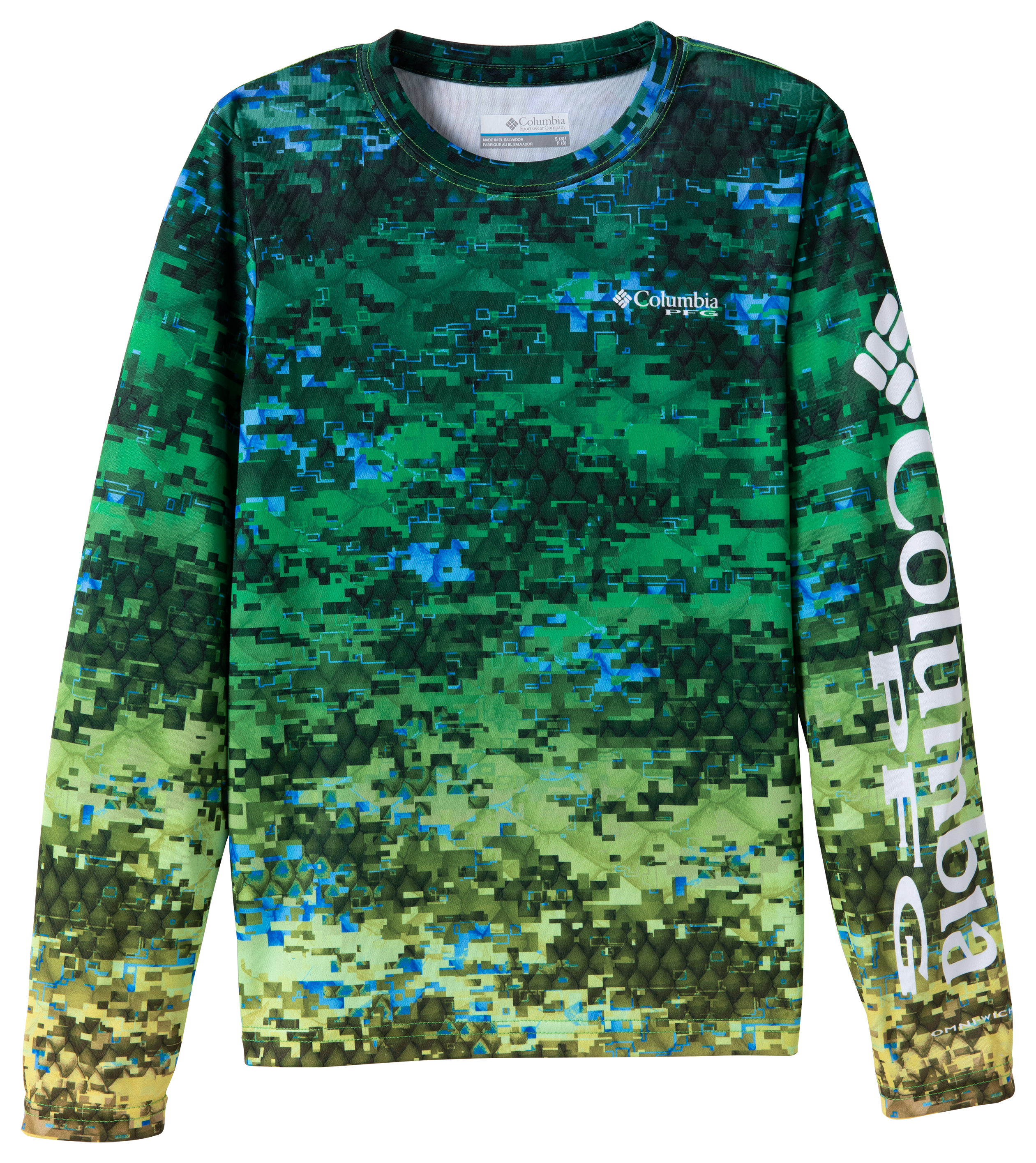 Columbia Sportswear Super Terminal Tackle LS Shirt - Youth - Cypress PFG Camo