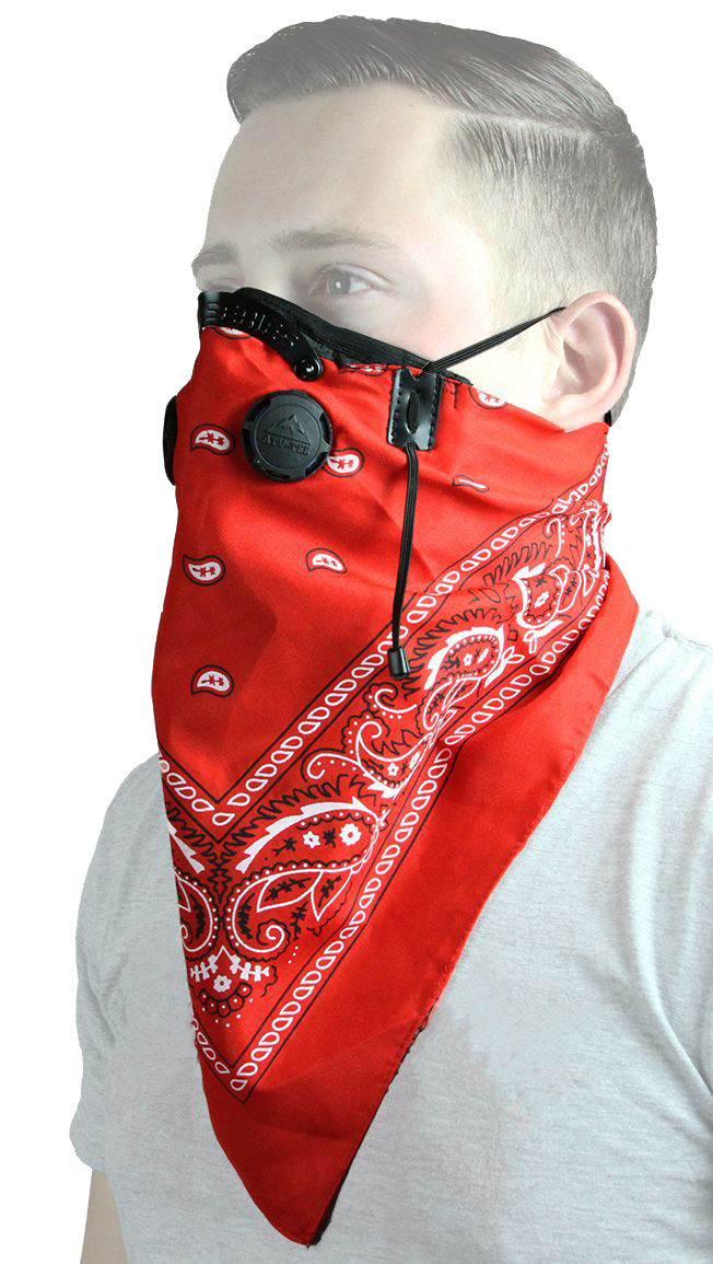 Image of ATV Tek Bandana Dust Mask - Red