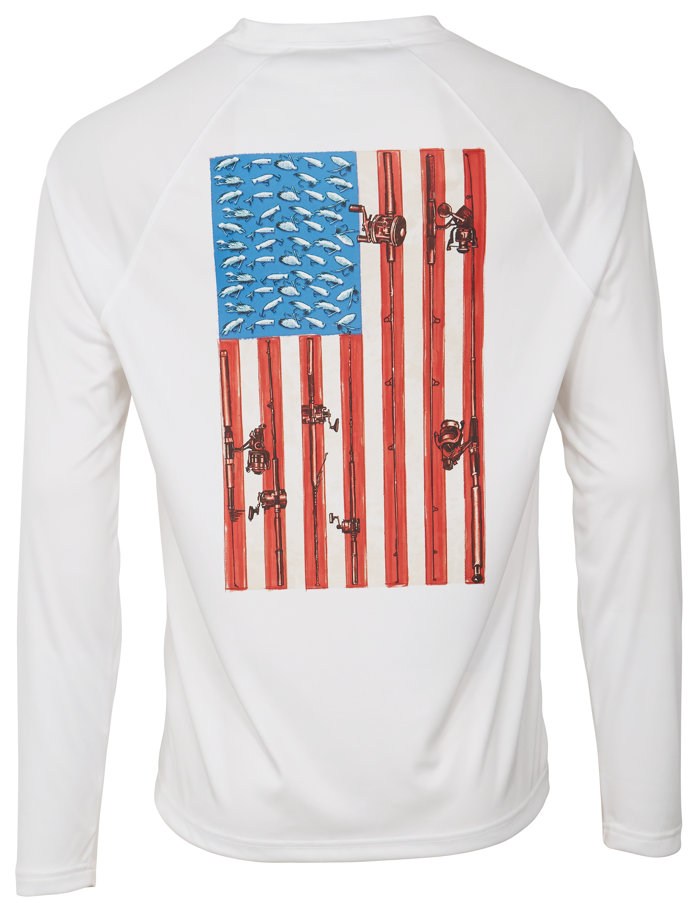 WORLD WIDE SPORTSMAN Sublimated Long-Sleeve Americana Crew Shirt