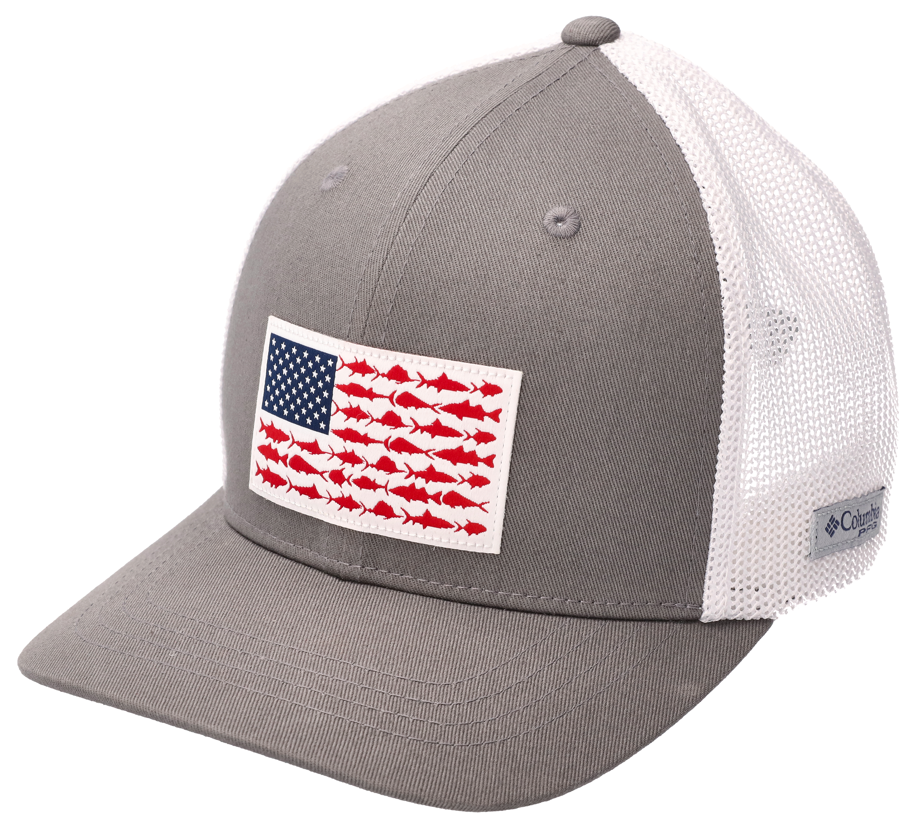 Columbia Junior Mesh Fish Flag Ball Cap for Kids - Titanium - 100787638-3283302 - Hats The Columbia® Junior Mesh Fish Flag Ball Cap for  sku 100787638-3283302