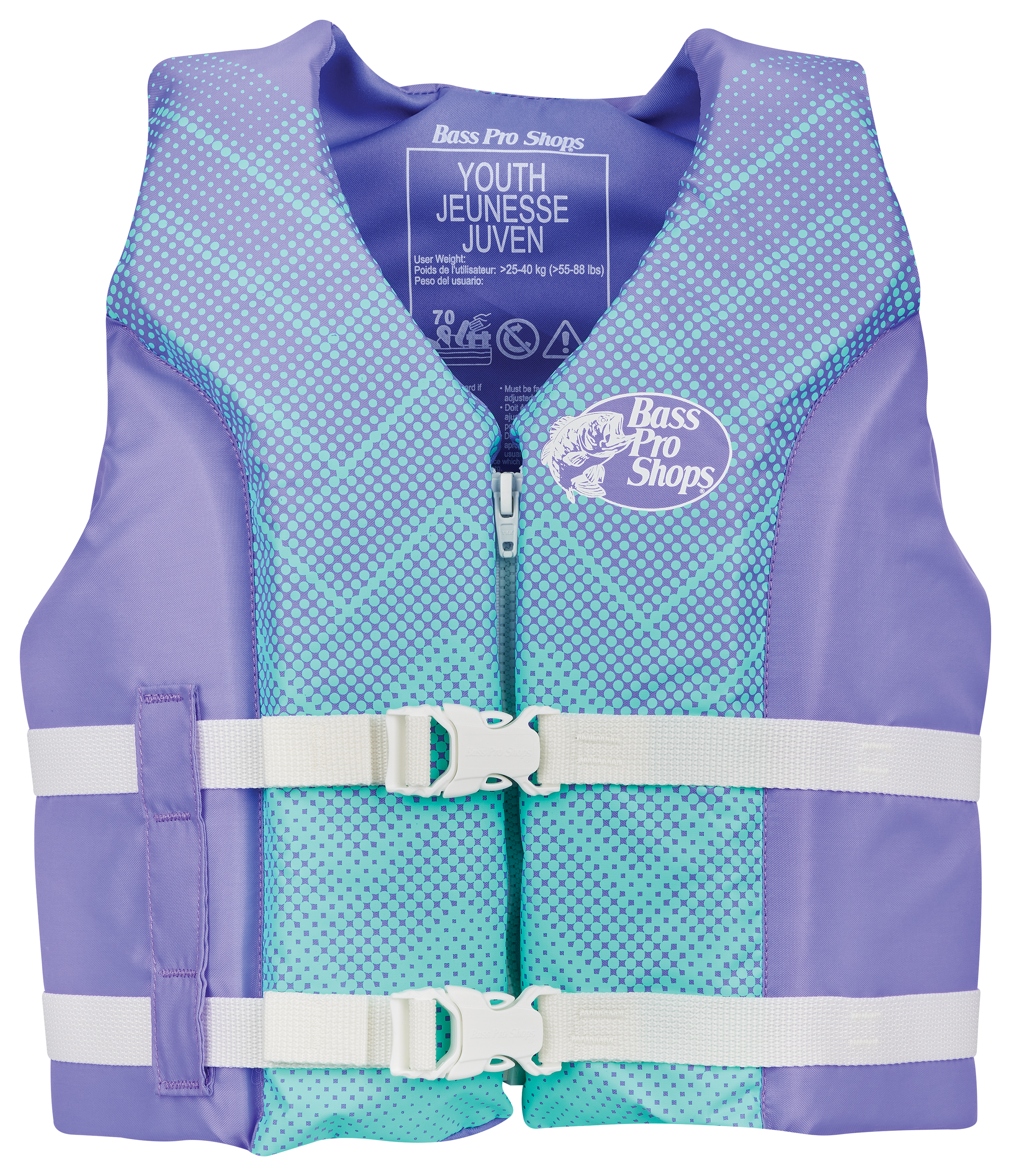 Bass Pro Shops Deluxe Hinged Life Jacket for Kids - Green