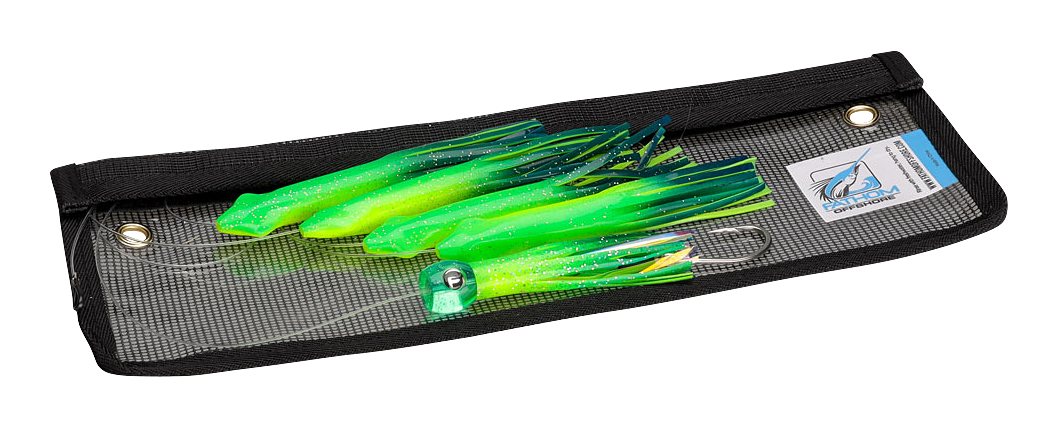 Fathom Offshore Rigged Epic ECM Squid Chain - Chartreuse