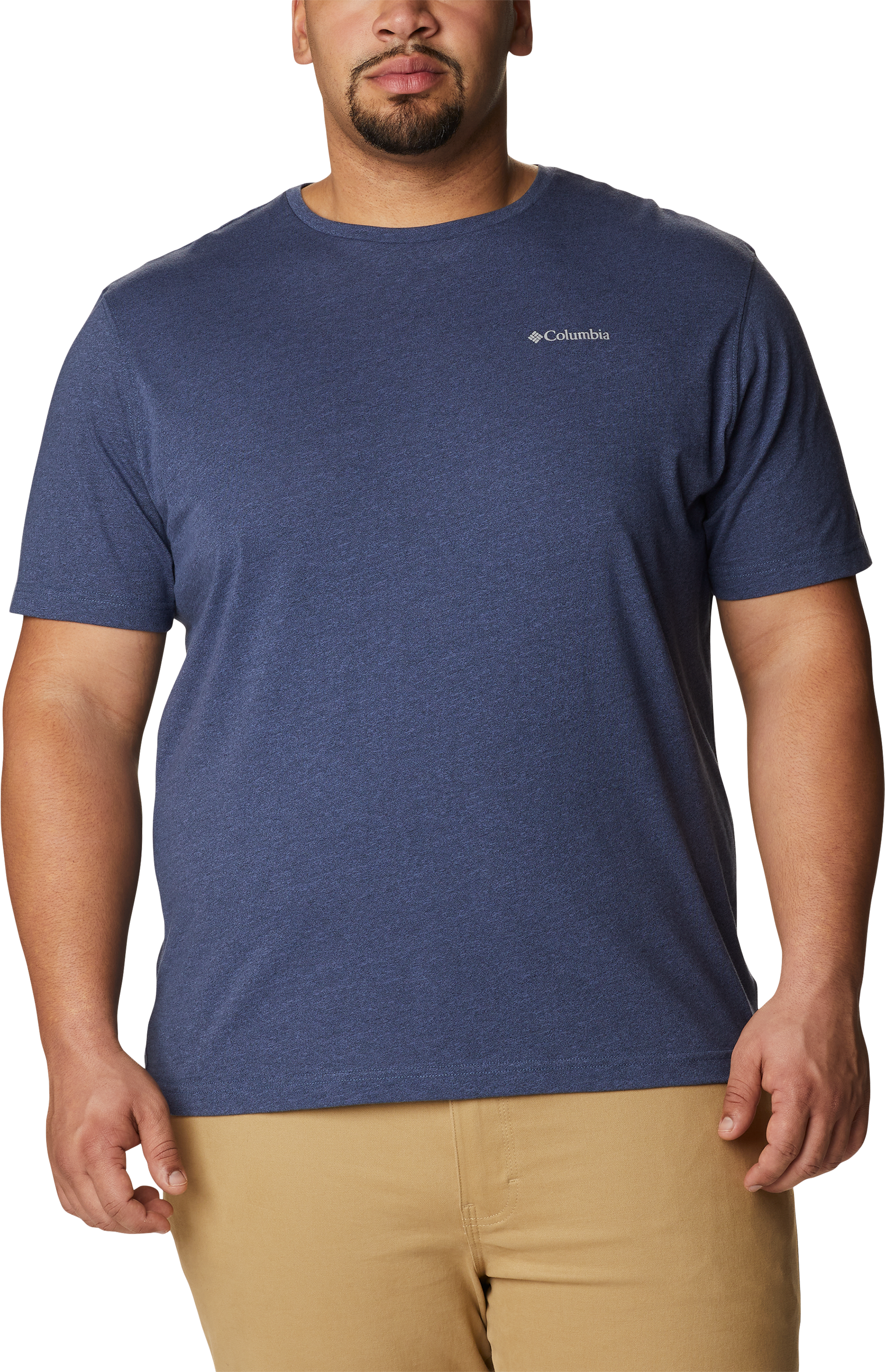 Image of Columbia Thistletown Hills Short-Sleeve Shirt for Men - Dark Mountain Heather - 3XLT