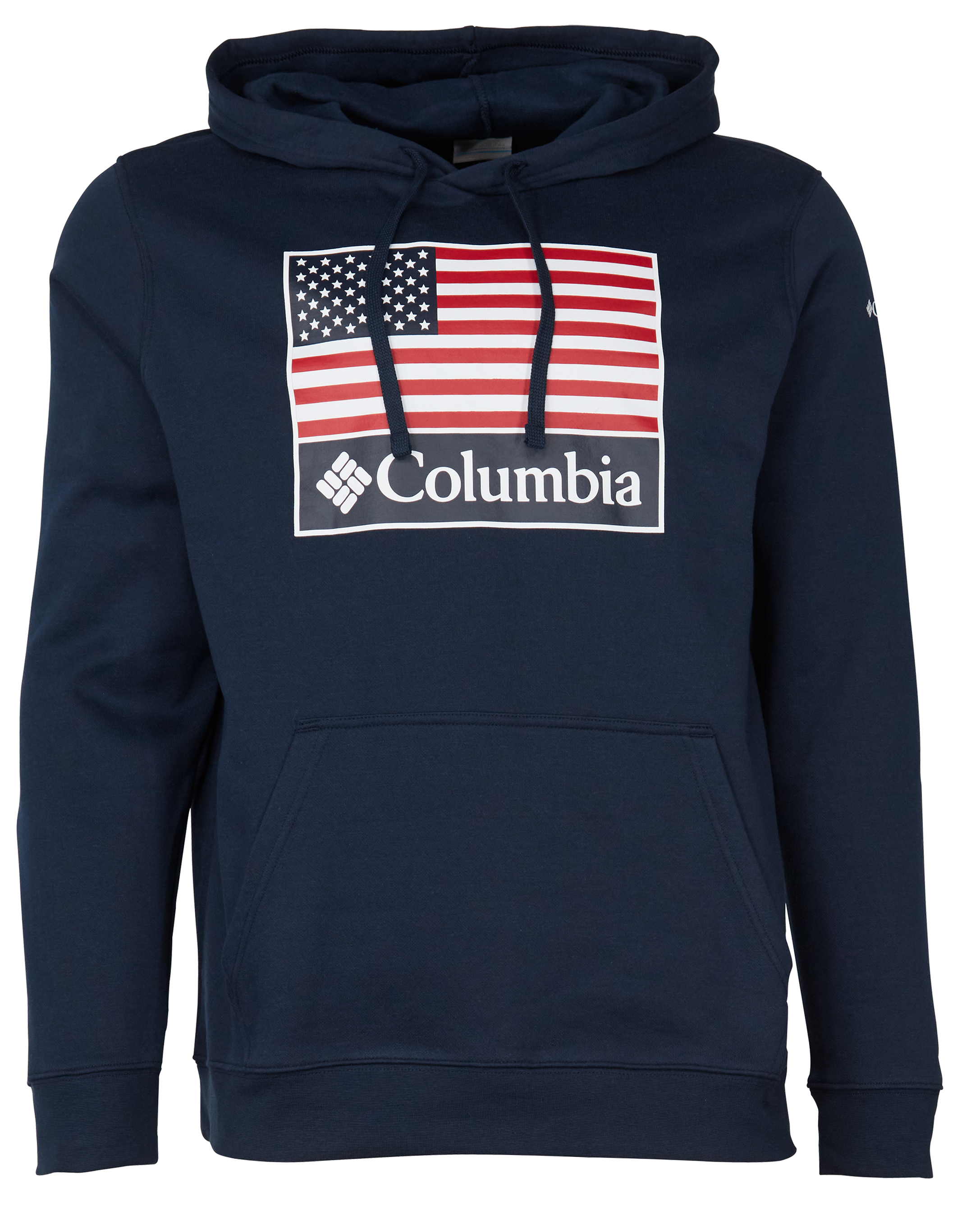 Columbia Trek American Flag Long-Sleeve Hoodie for Men - Collegiate Navy/US Flag Stamp - M product image