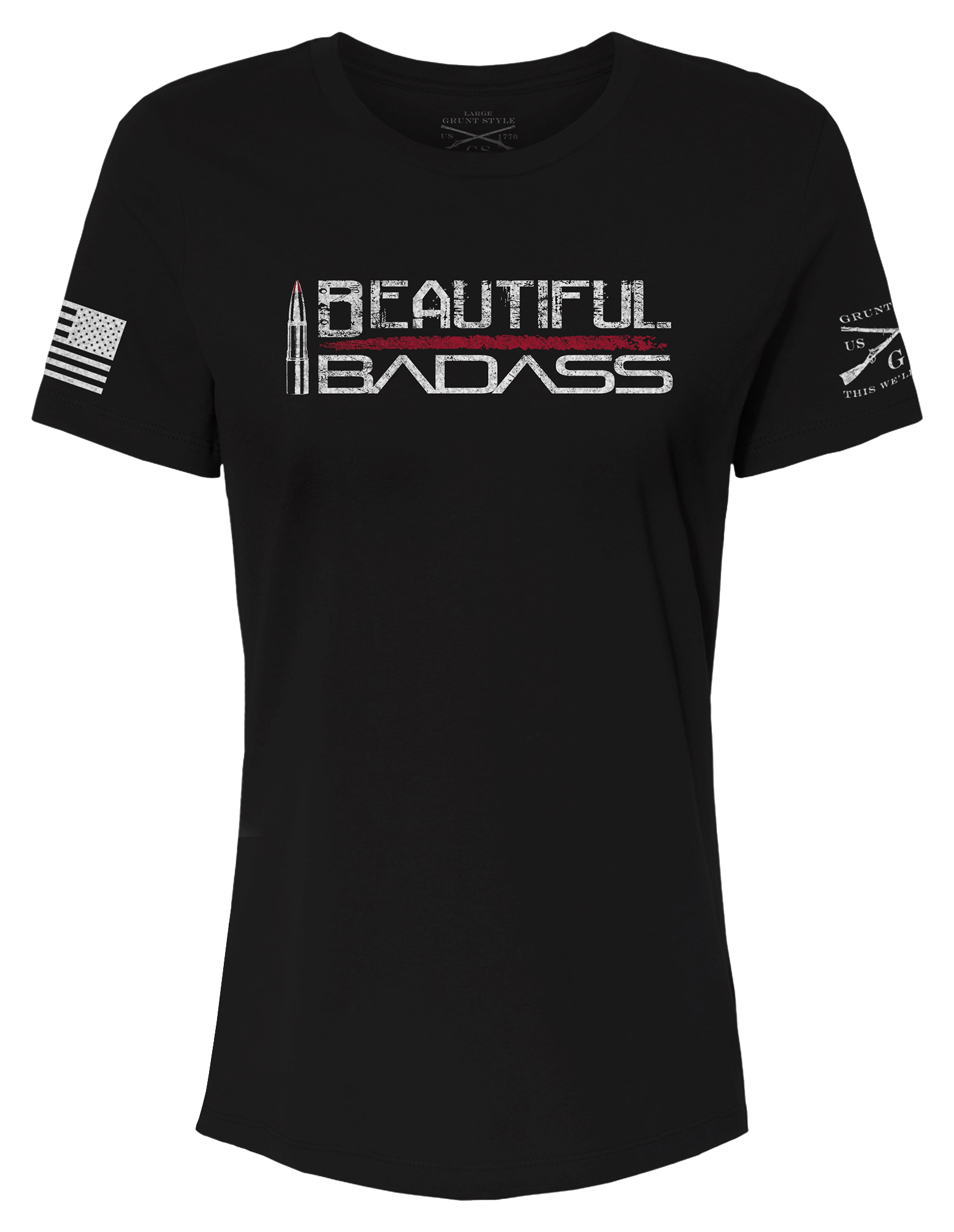 Grunt Style Beautiful Badass Relaxed Fit Short-Sleeve T-Shirt for