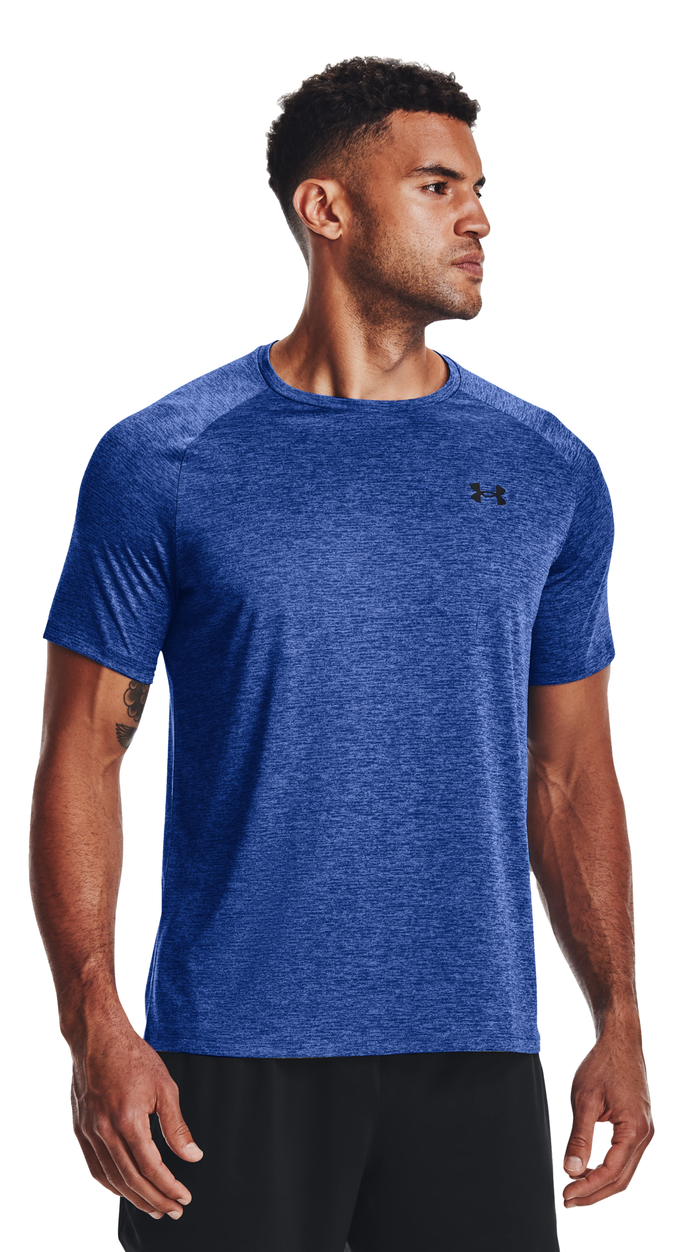 Image of Under Armour UA Tech 2.0 Short-Sleeve T-Shirt for Men - Tech Blue/Black - S