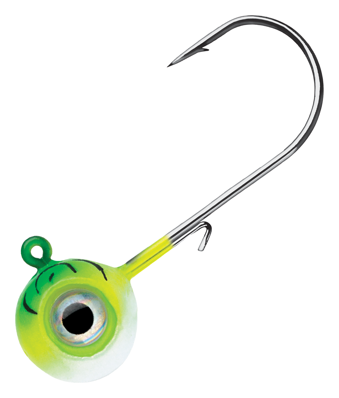 VMC Neon Moon Eye Jighead - 3/8 oz. - Green Fire UV