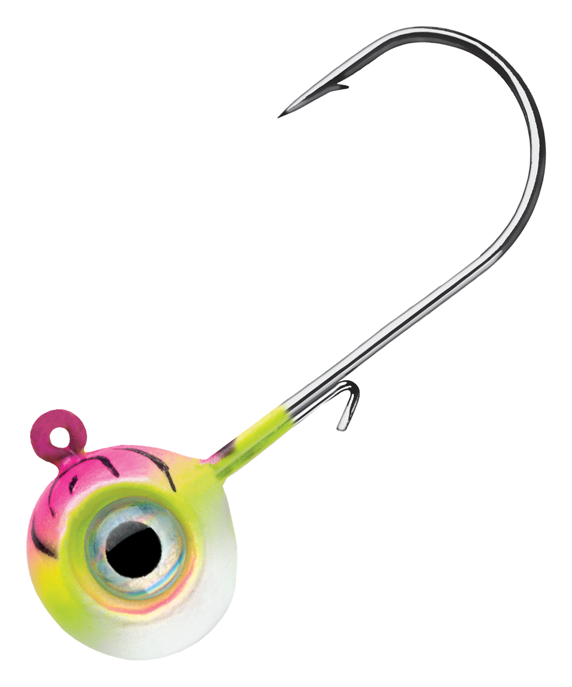 VMC Neon Moon Eye Jighead - 1/4 oz. - Pink Fire UV