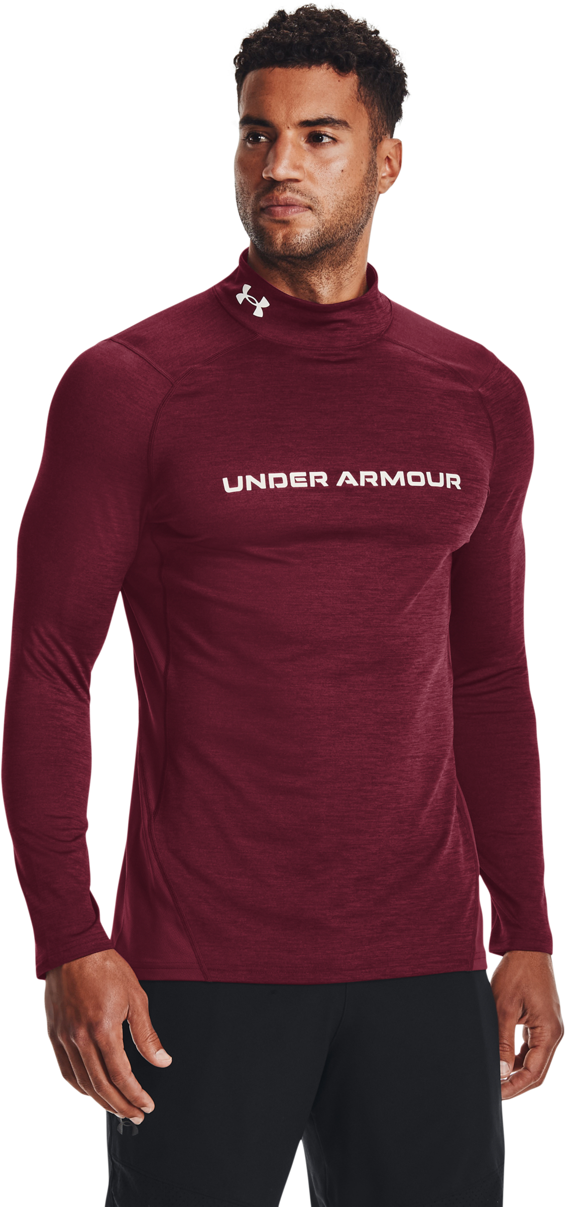Under Armour ColdGear Fitted Twist Mock-Neck Long-Sleeve Shirt for Men