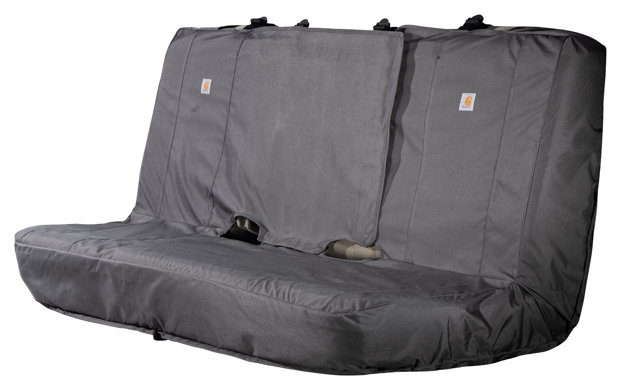 Image of Carhartt Universal Fit Nylon Duck Full-Size Bench Seat Cover - Grey