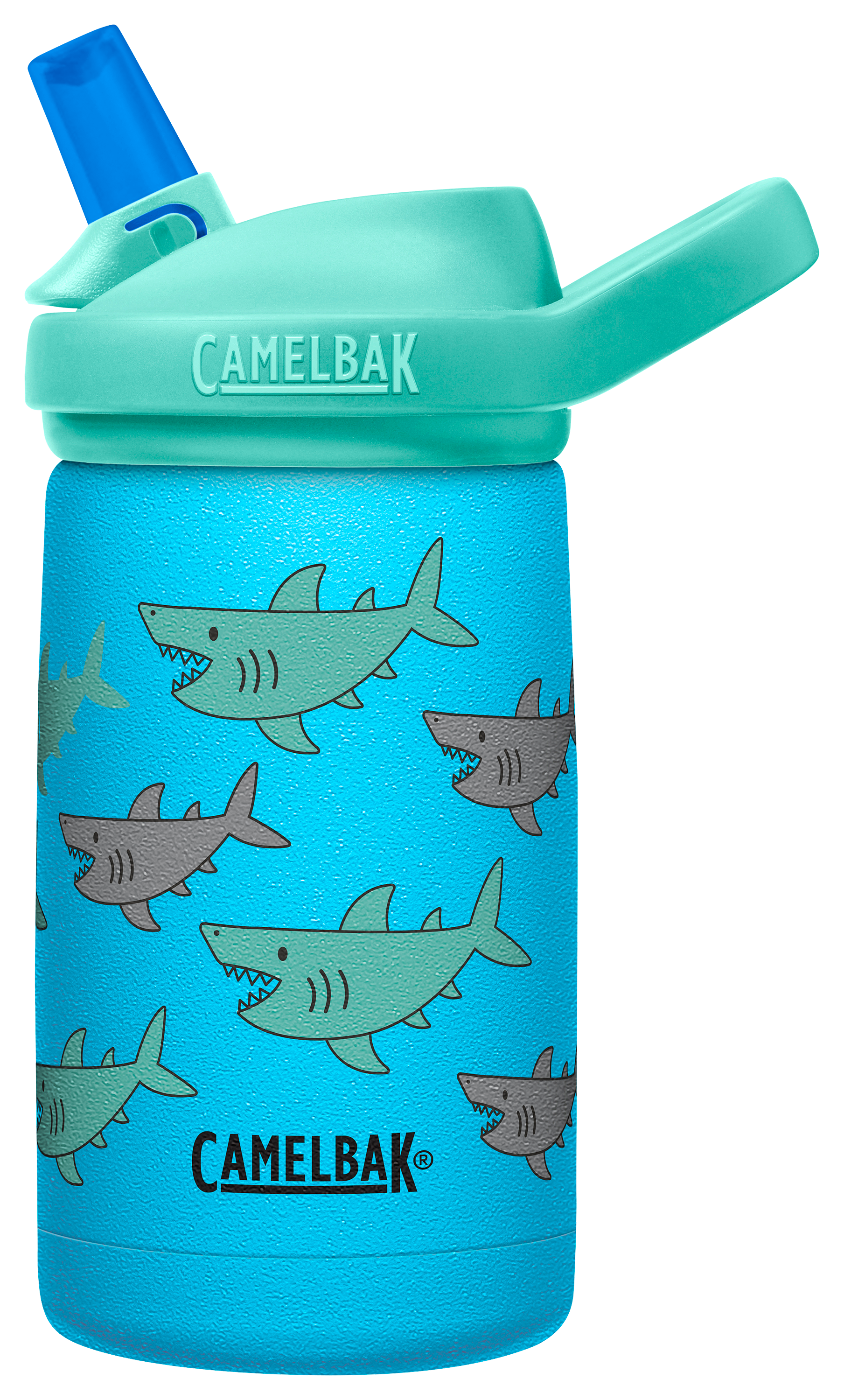 Image of Camelbak Eddy+ Insulated Stainless Steel Water Bottle for Kids - School of Sharks