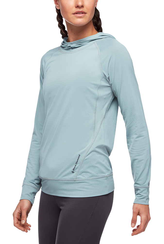 Black Diamond Alpenglow Long-Sleeve Hoodie for Ladies - Blue Ash - L