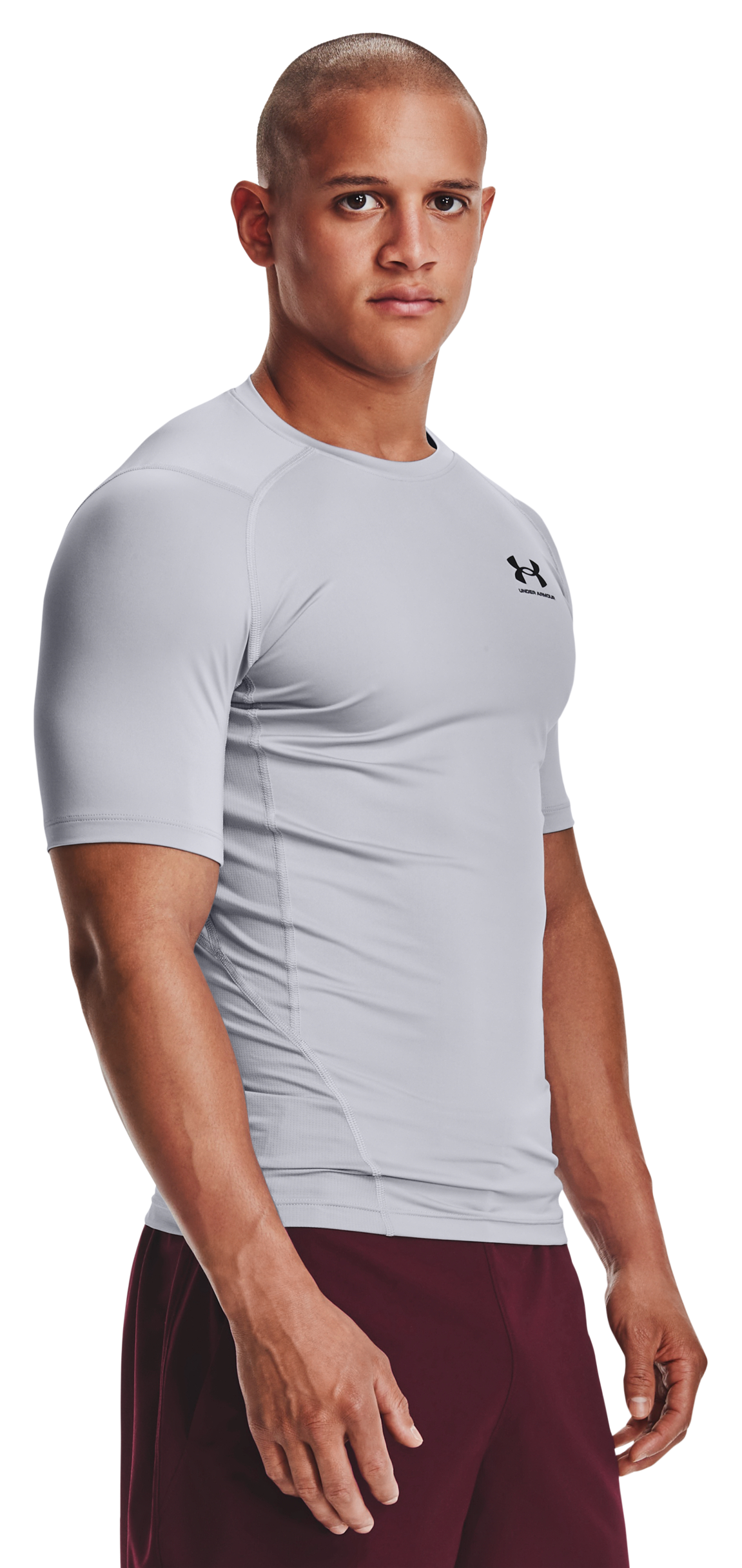 Image of Under Armour HeatGear Short-Sleeve T-Shirt - Mod Gray/Black - M