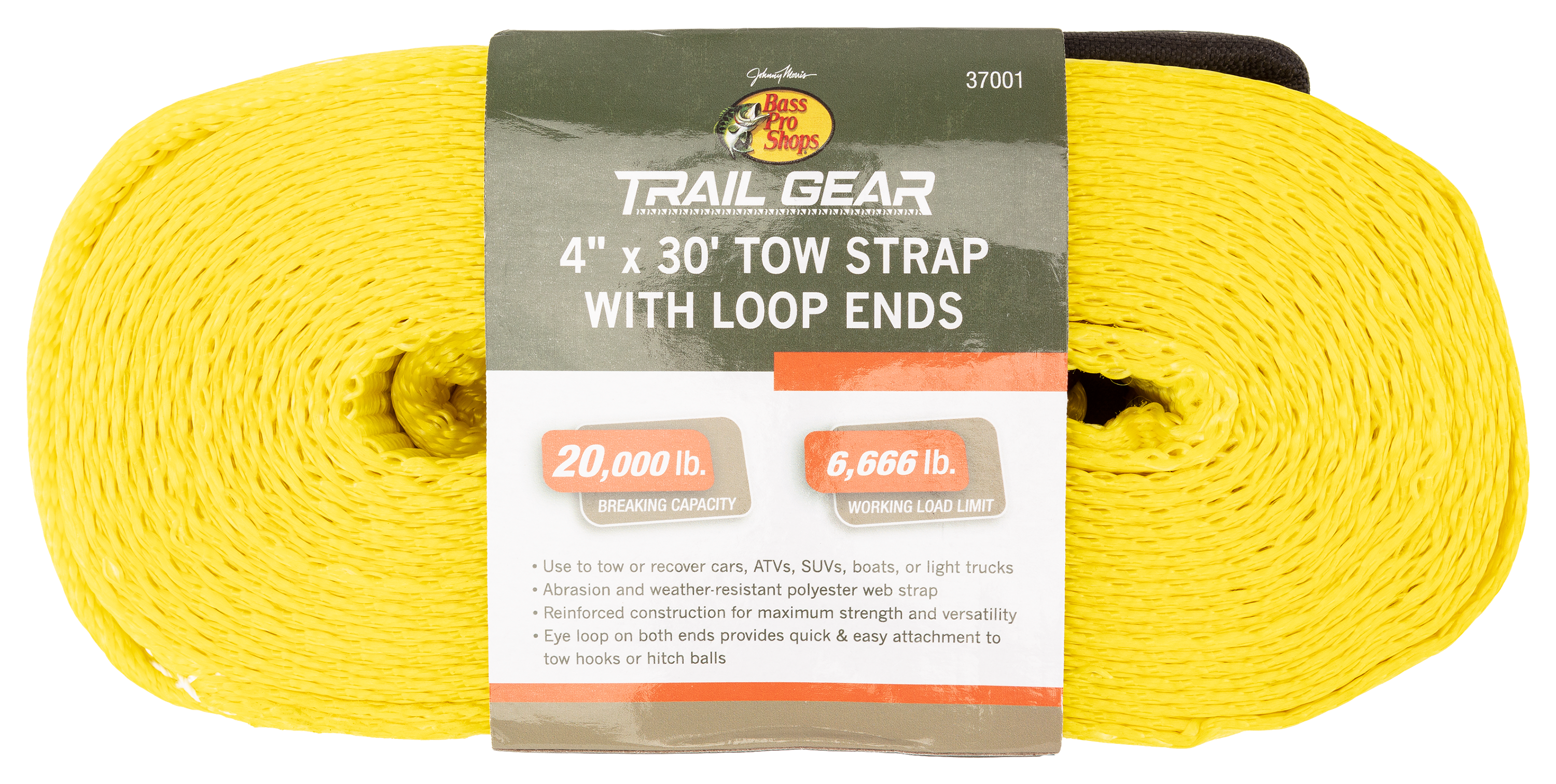 Bass Pro Shops TrailGear Tow Strap with Loop Ends