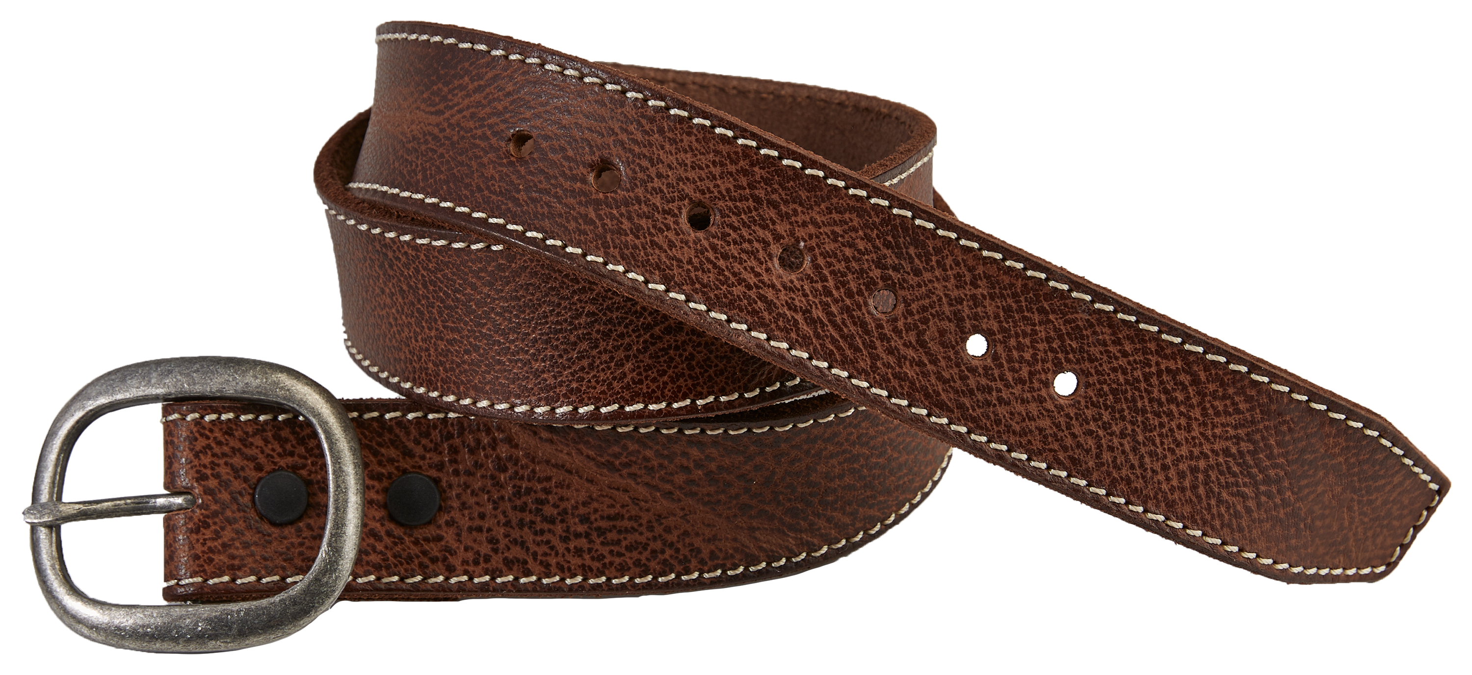 NATURAL REFLECTIONS Pebbled Leather Belt