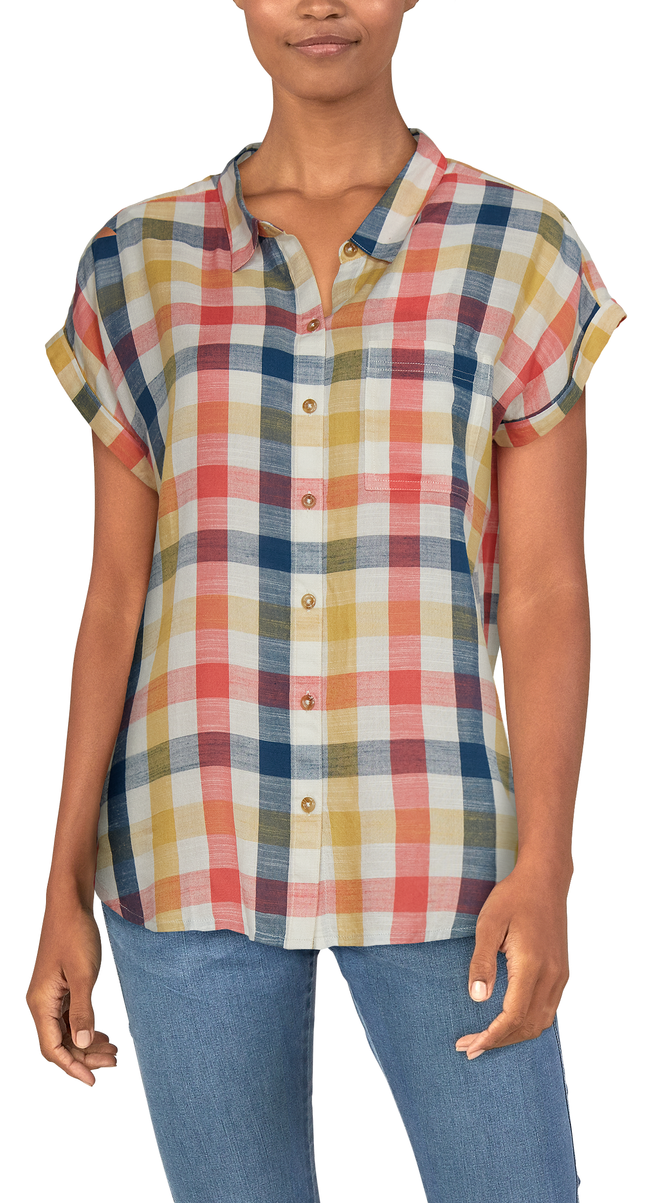 Natural Reflections Picnic Short-Sleeve Shirt for Ladies - Egret - L product image