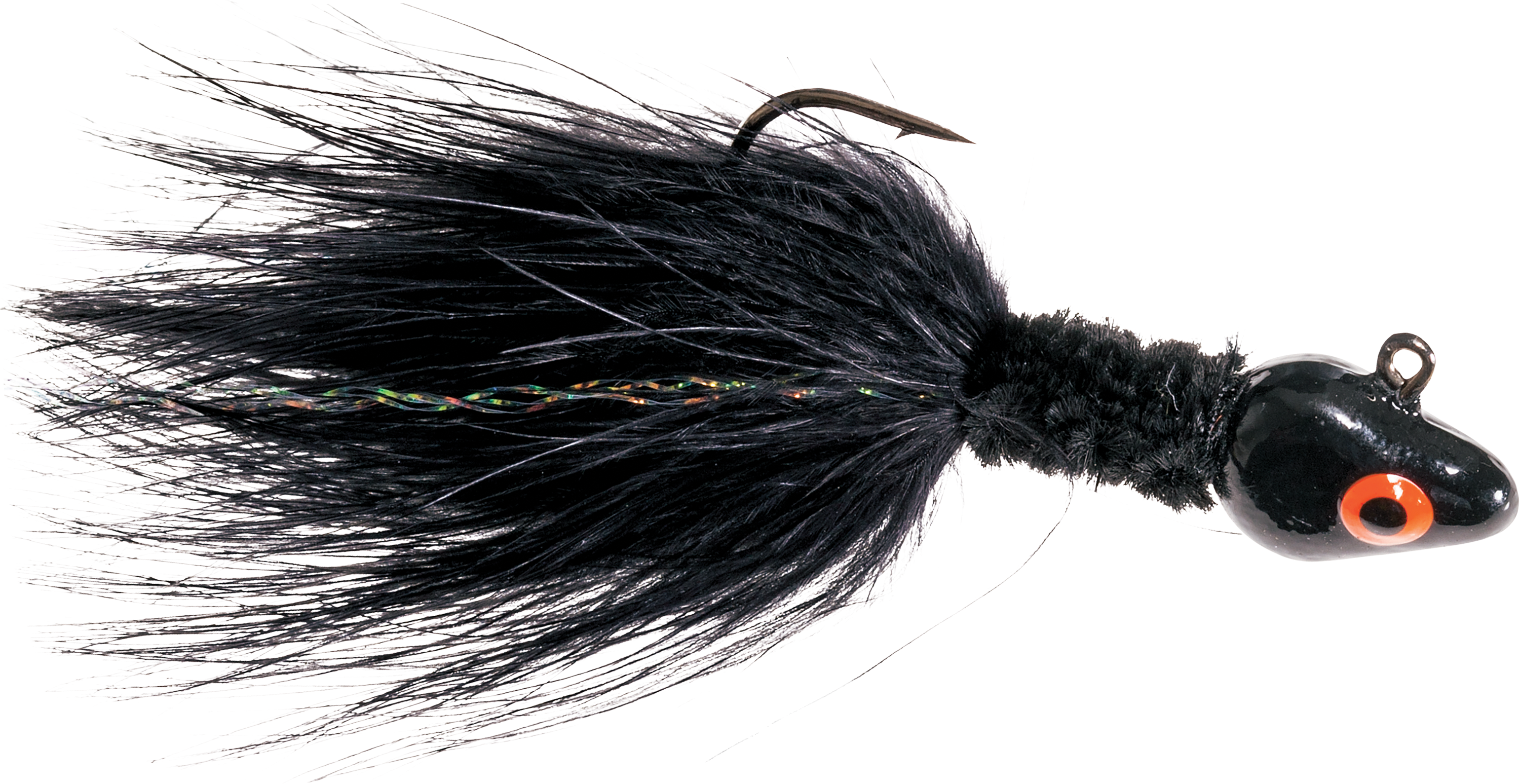 Image of Bass Pro Shops Walleye Angler Deluxe Marabou Jig - 1/16 oz. - Black