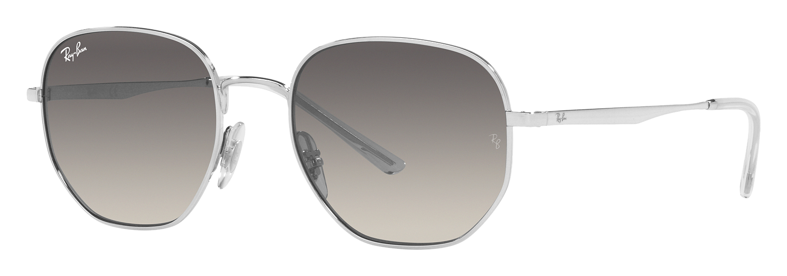Ray-Ban RB3682 Gradient Sunglasses - Polished Silver/Gray Gradient - Small