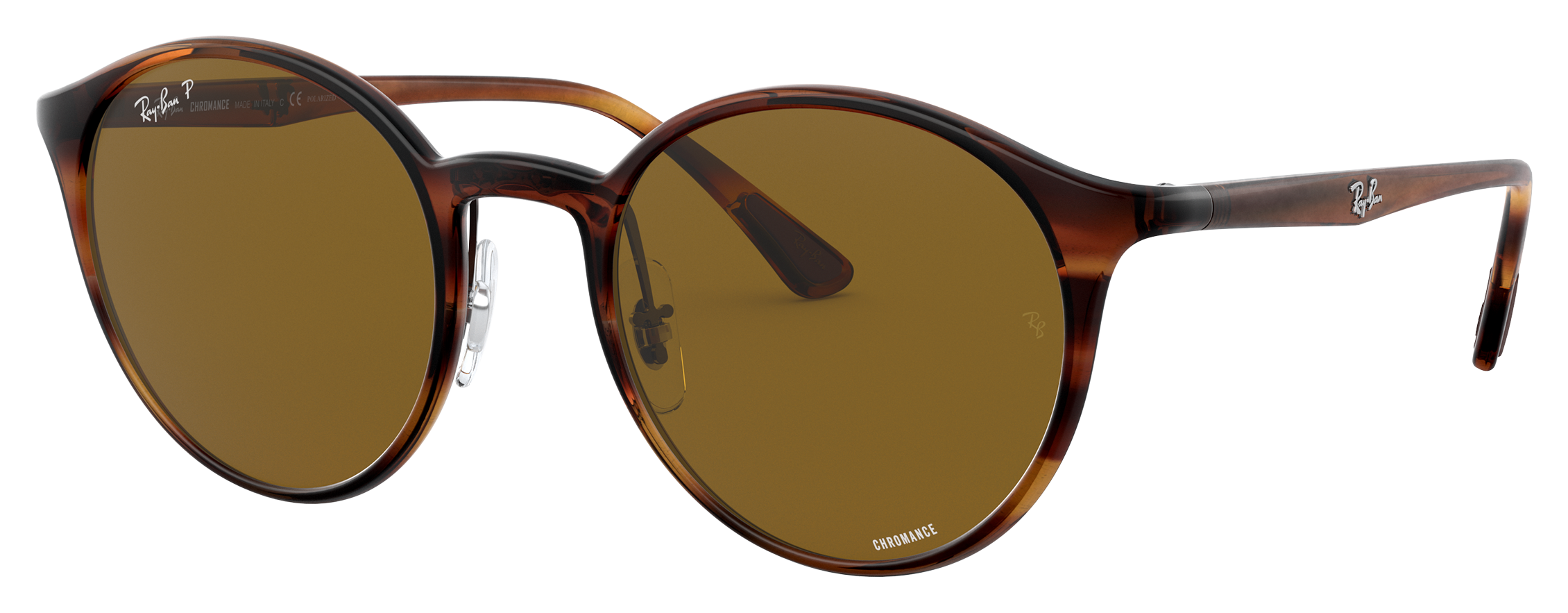 Ray-Ban RB4336CH Chromance Polarized Sunglasses - Striped Tortoise Havana/B