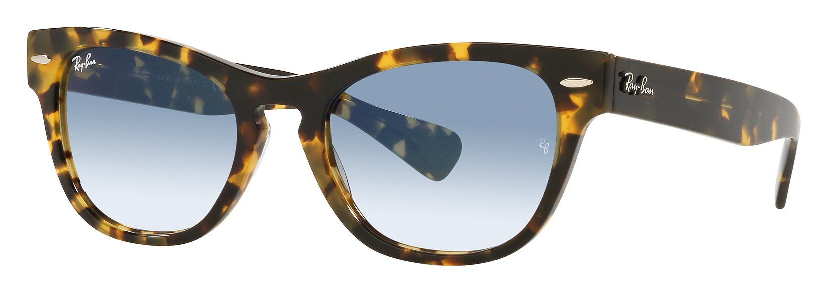 Ray-Ban Laramie RB2201 Gradient Glass Sunglasses - Polished Yellow Havana/L