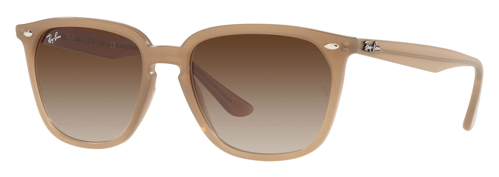 Ray-Ban RB4362 Gradient Sunglasses - Polished Tortoise/Brown Gradient - Sta