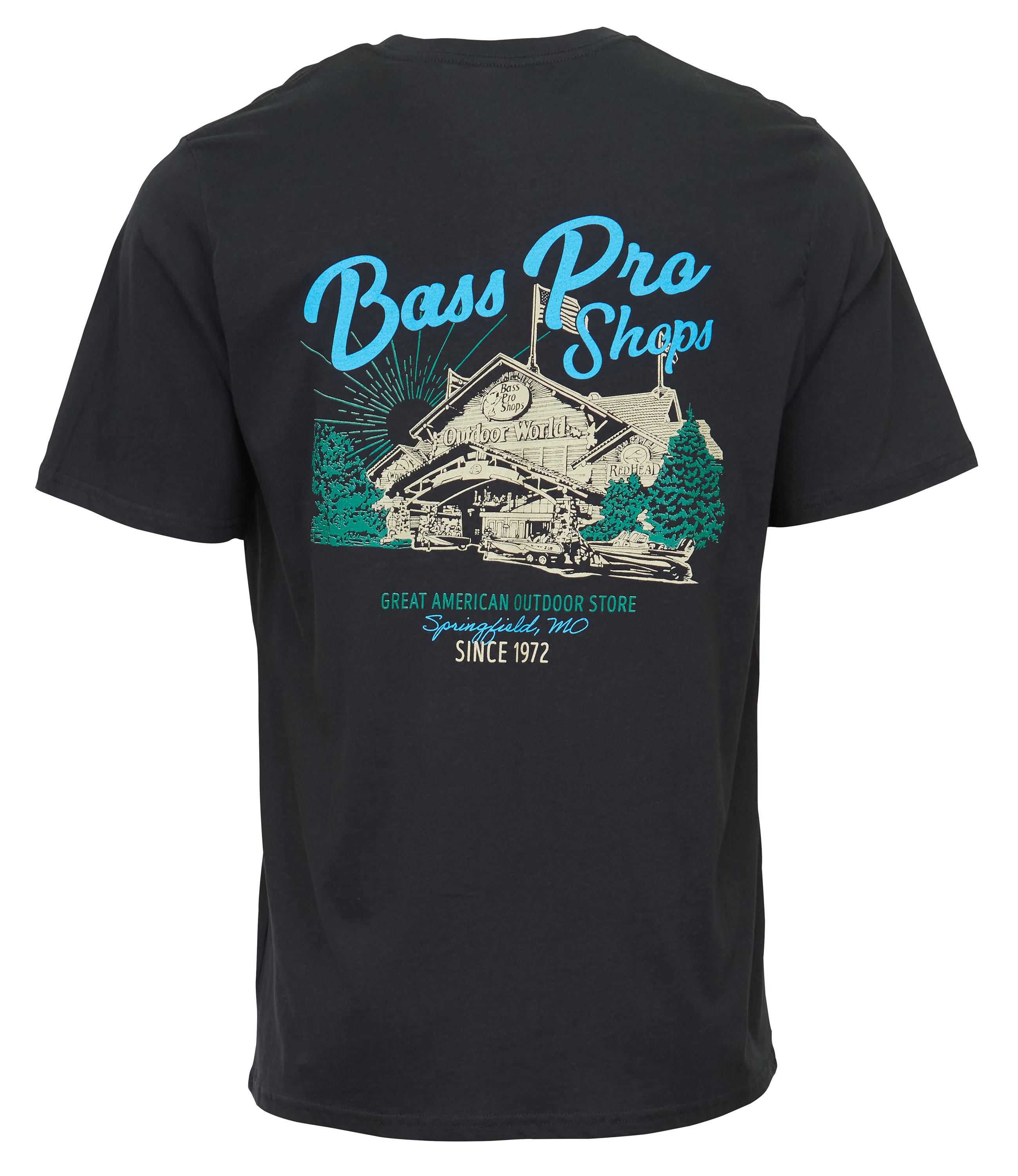 Bass Pro Shops scenic Short-Sleeve T-Shirt for Men - Black - S