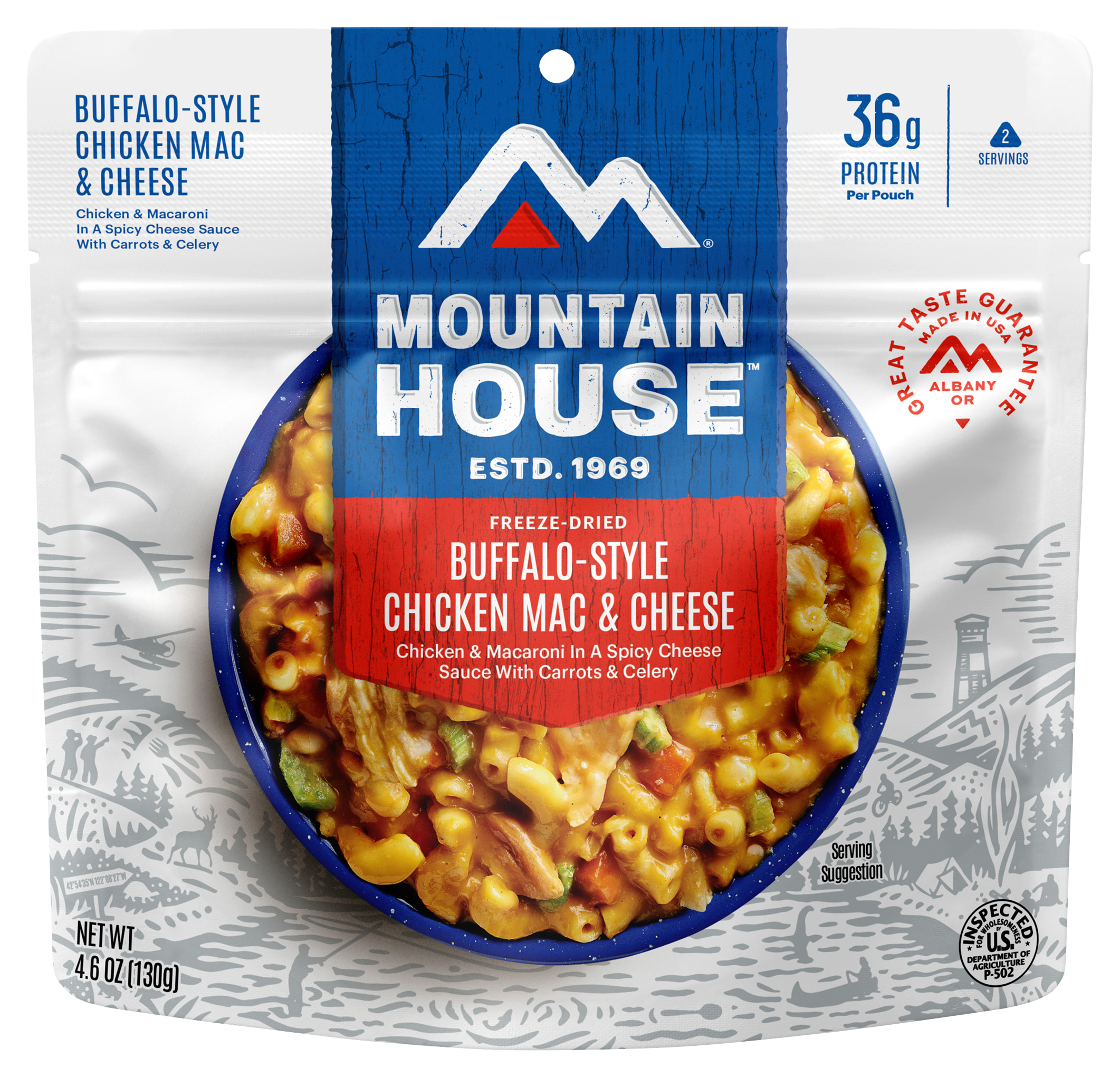 Image of Mountain House Buffalo-Style Chicken Mac and Cheese Pouch