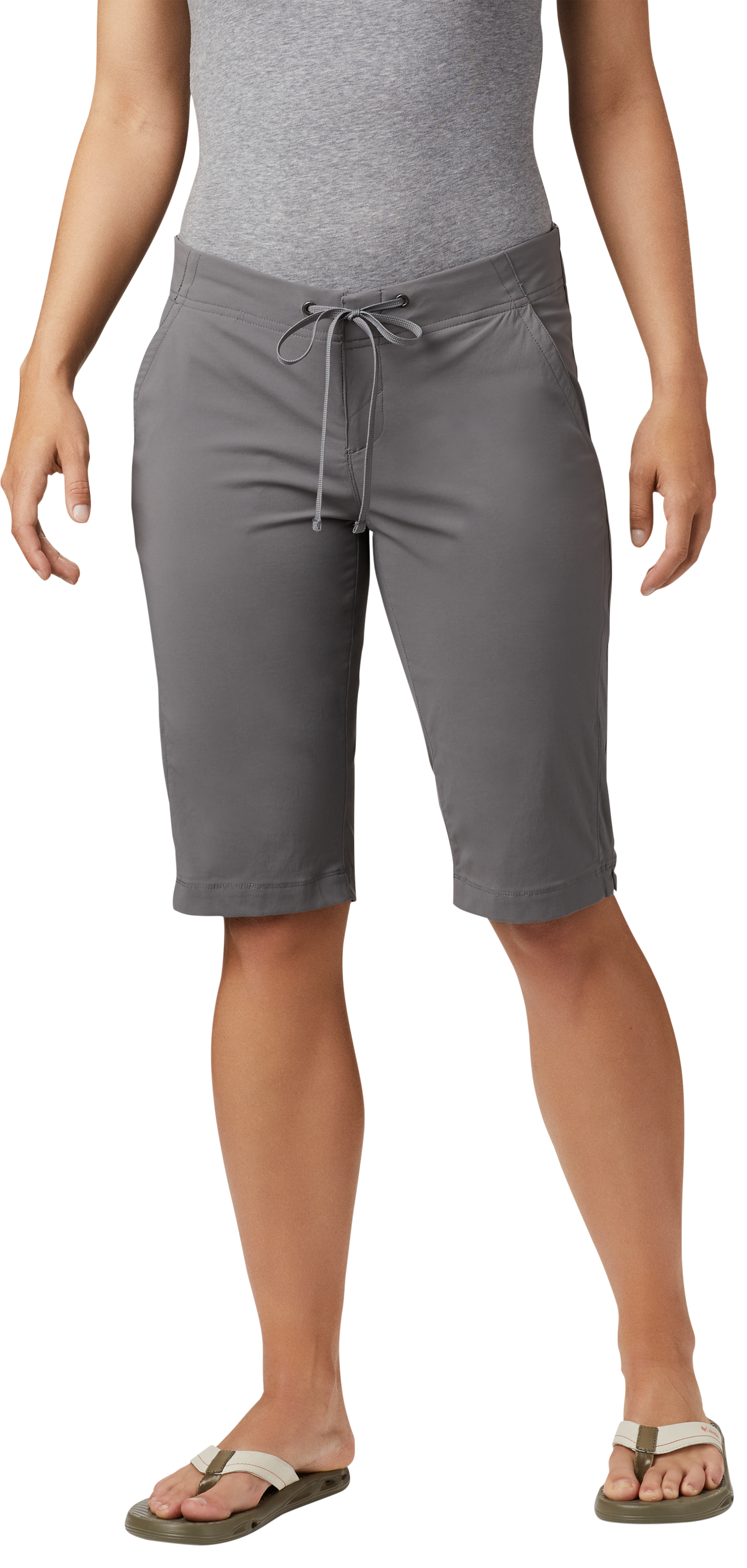 Image of Columbia Anytime Outdoor Long Shorts for Ladies - City Grey - 6