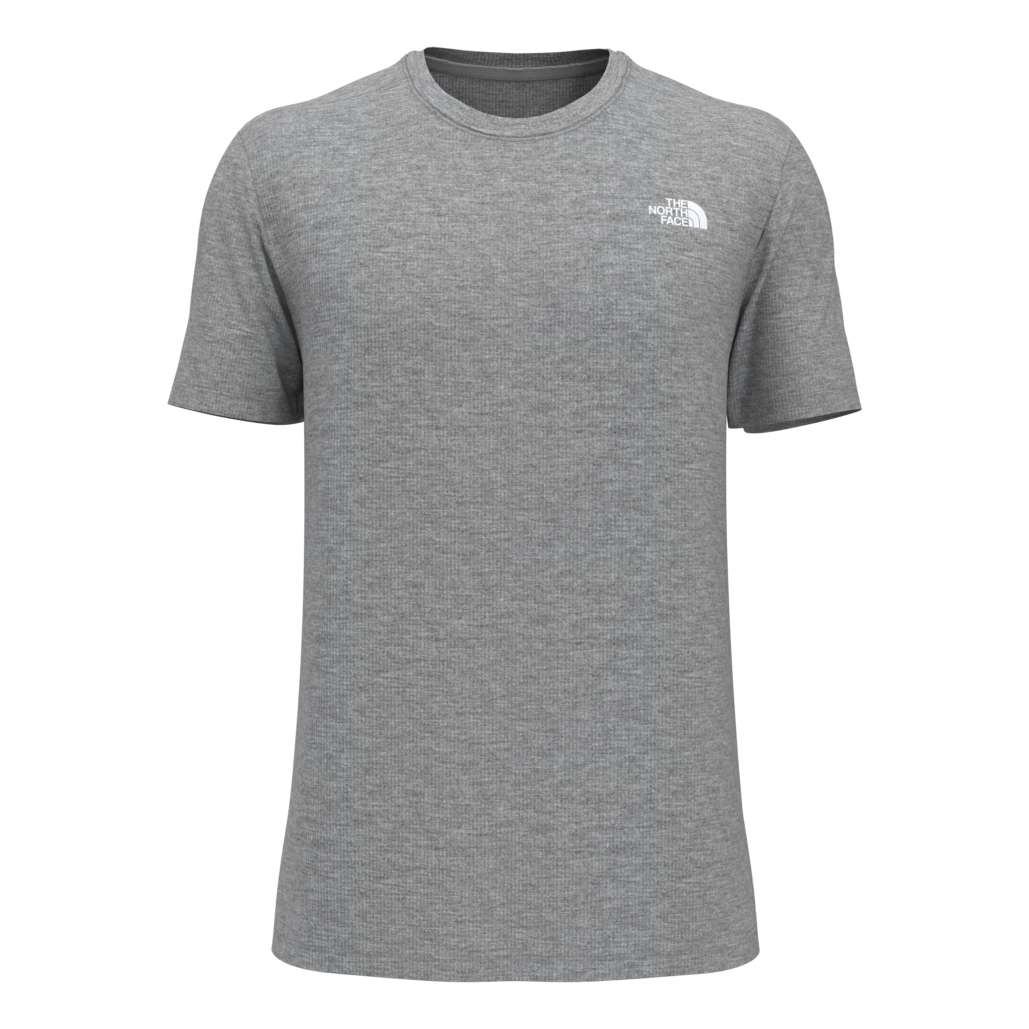 Image of The North Face Wander Short-Sleeve Shirt for Men - Meld Grey Heather - XL