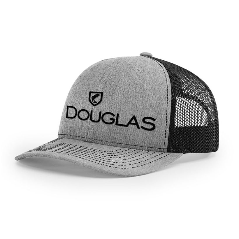 Image of Douglas High Crown 2-Tone Mesh-Back Cap - Heather Gray/Black