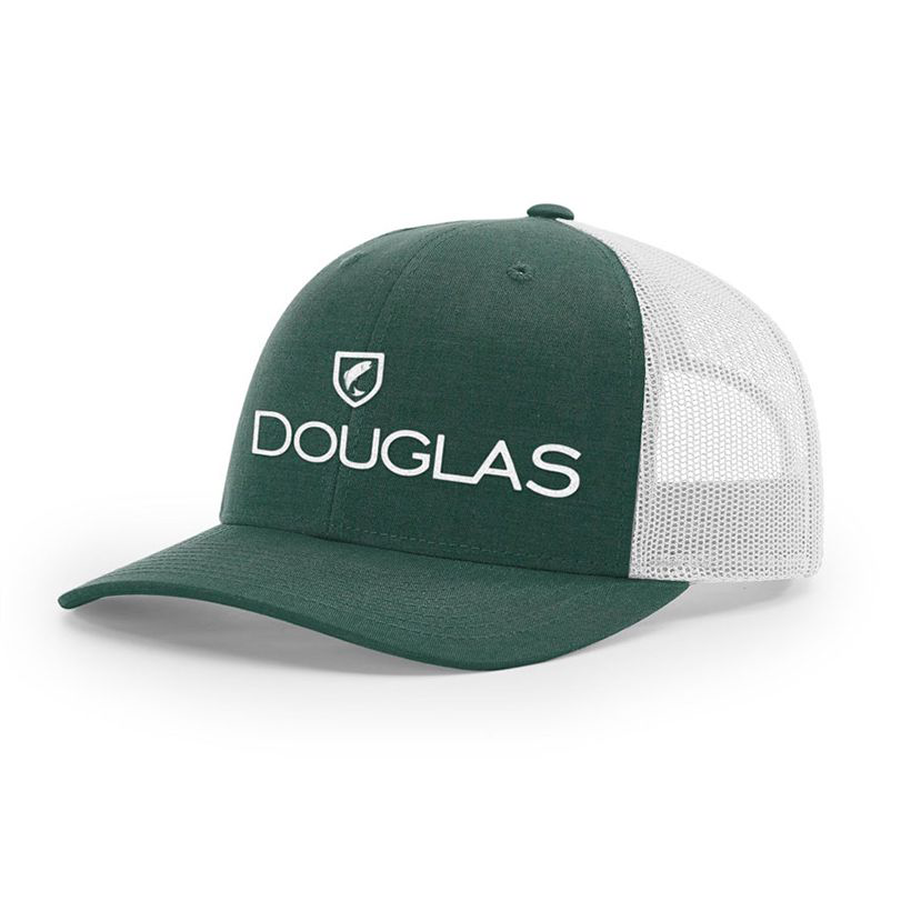 Douglas Outdoors Low Crown Mesh-Back Cap - Dark Green/Light Gray