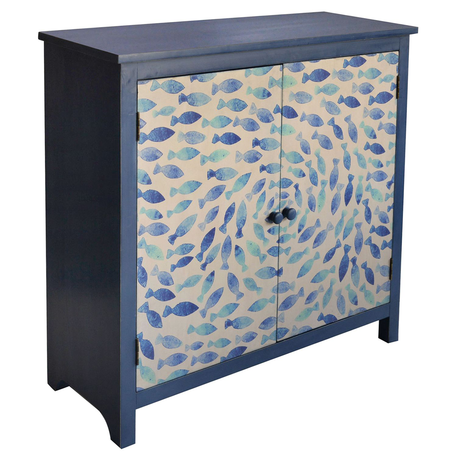 Crestview Collection Destin Indigo 2-Door Cabinet