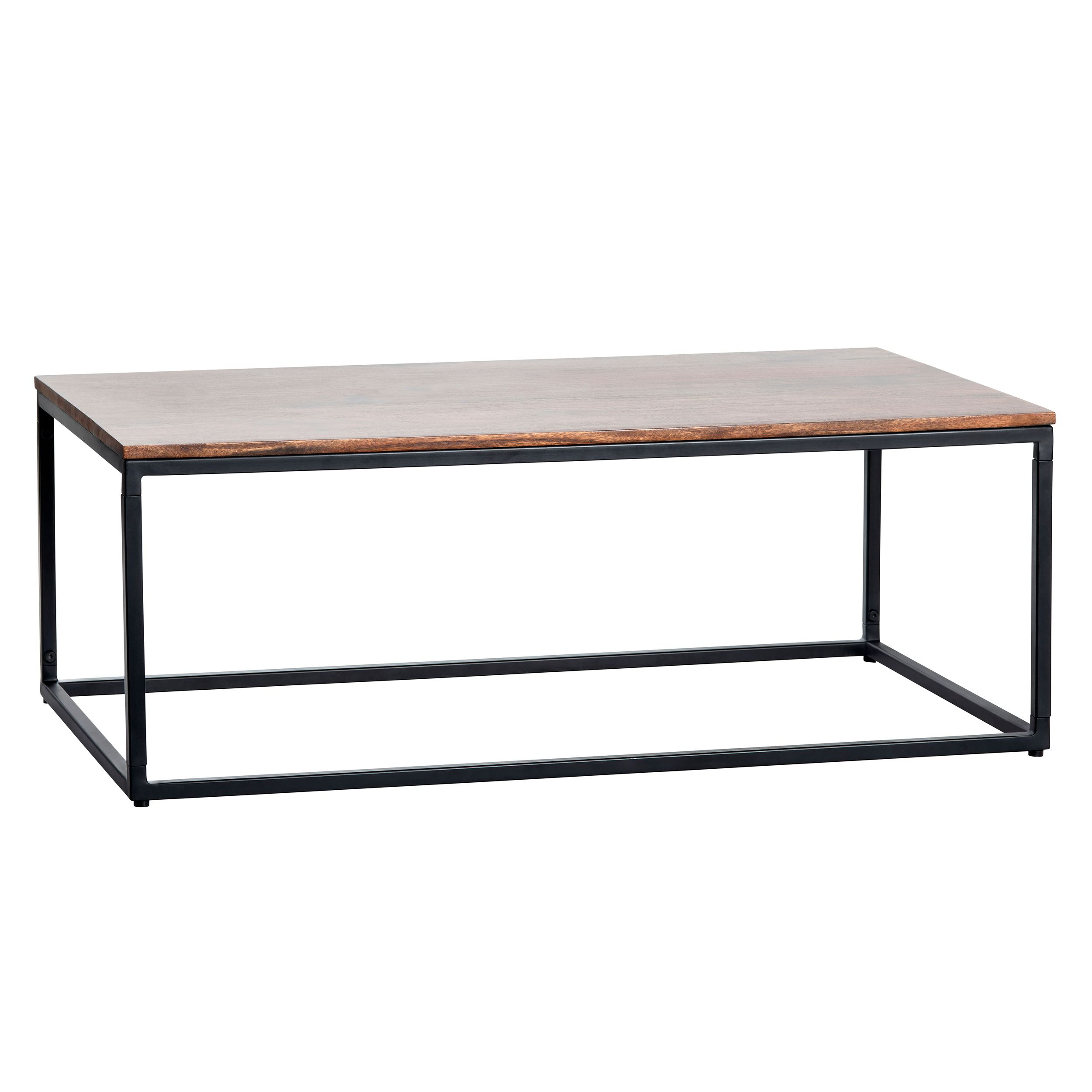 Crestview Collection Wood and Iron Coffee Table