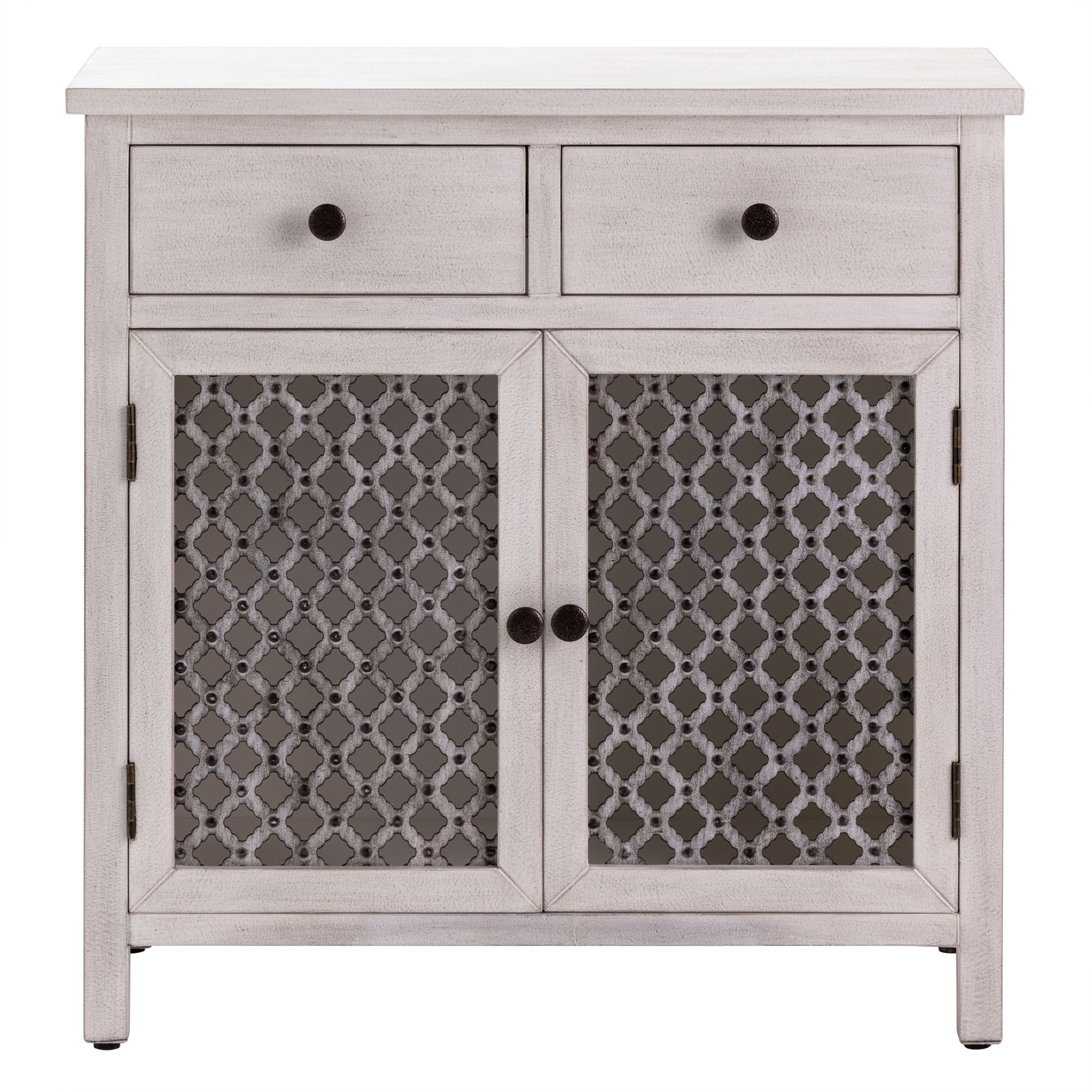 Crestview Collection Macy Wood and Metal Cabinet