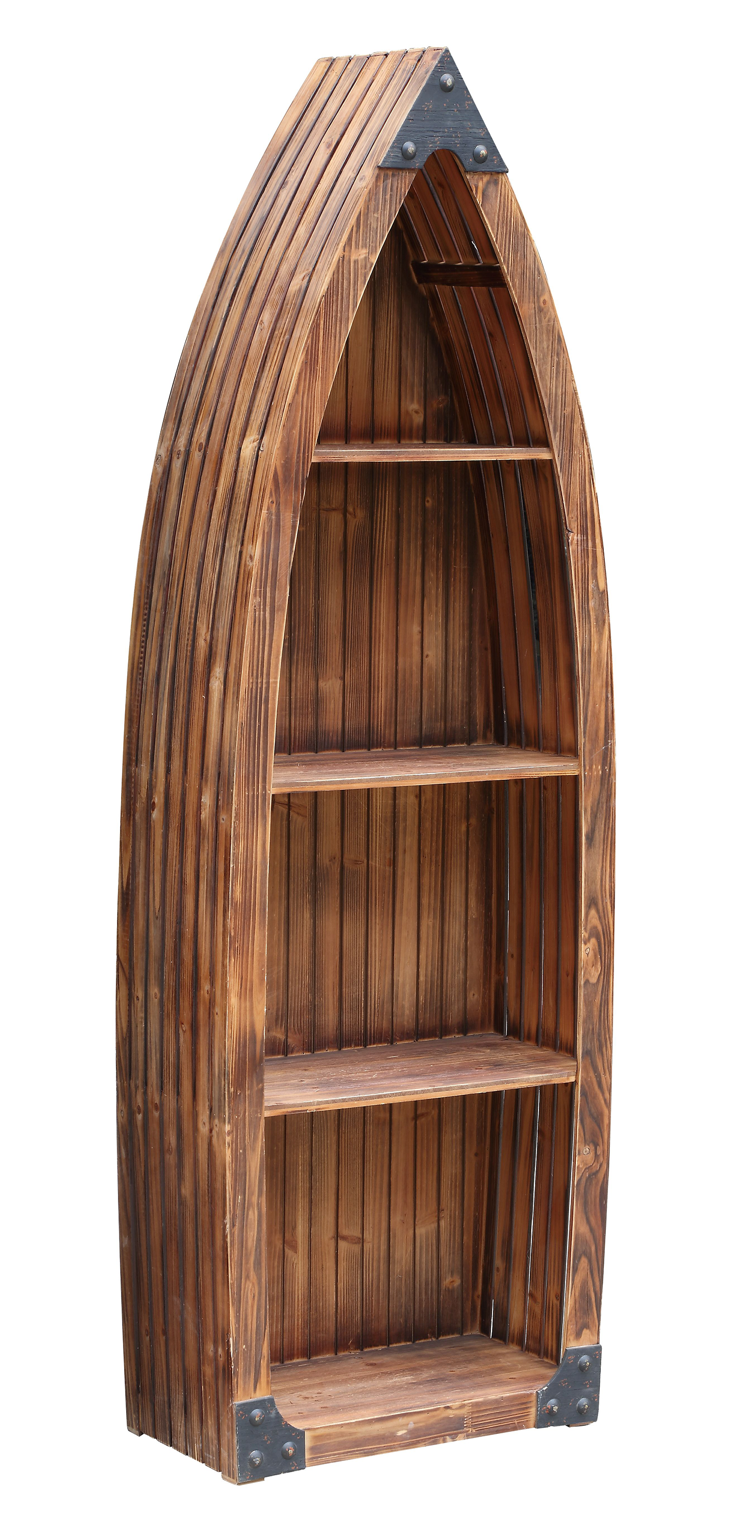 Crestview Collection Mountain View 3-Shelf Bookcase