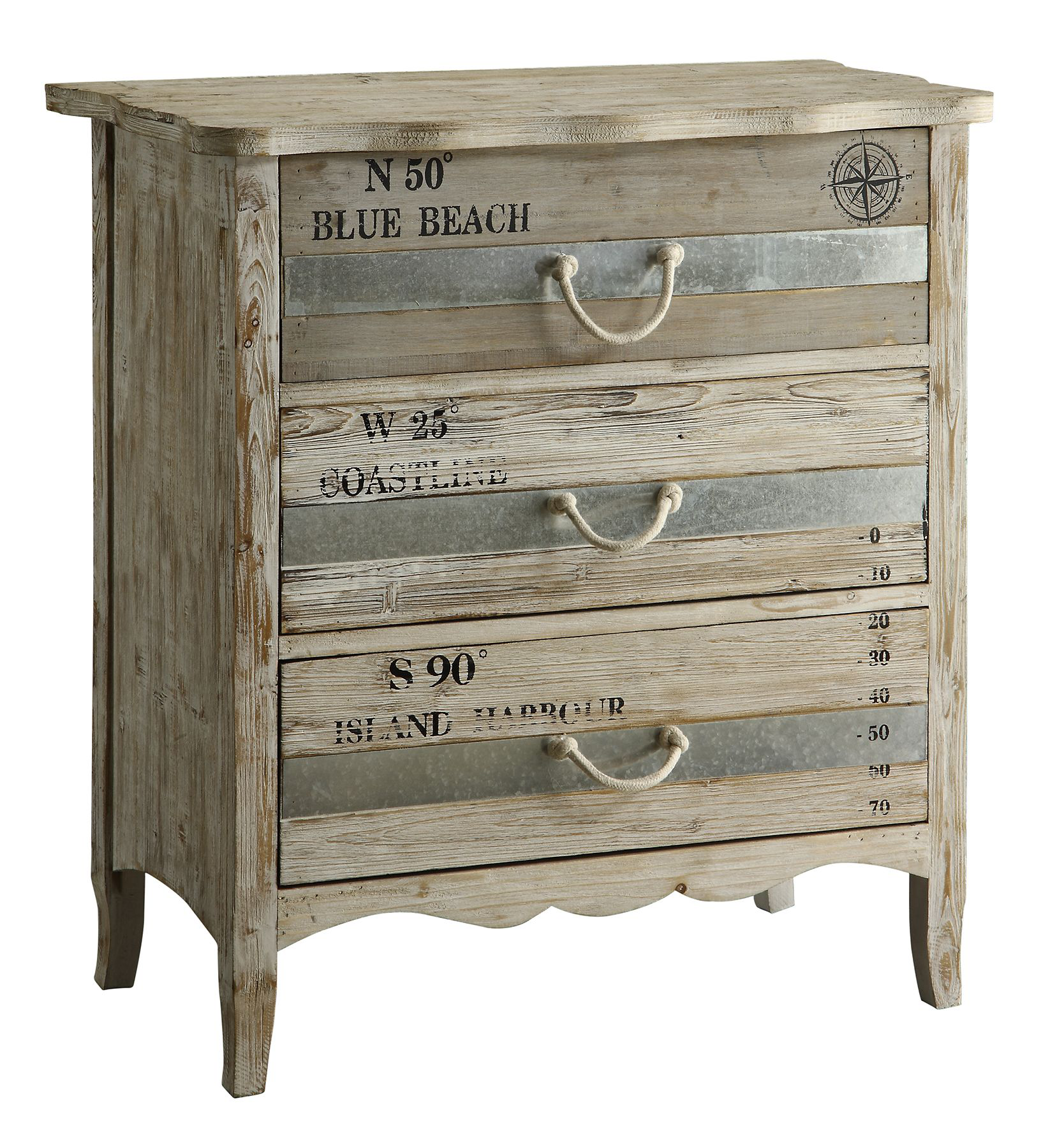 Crestview Collection Grand Isle 3-Drawer Chest
