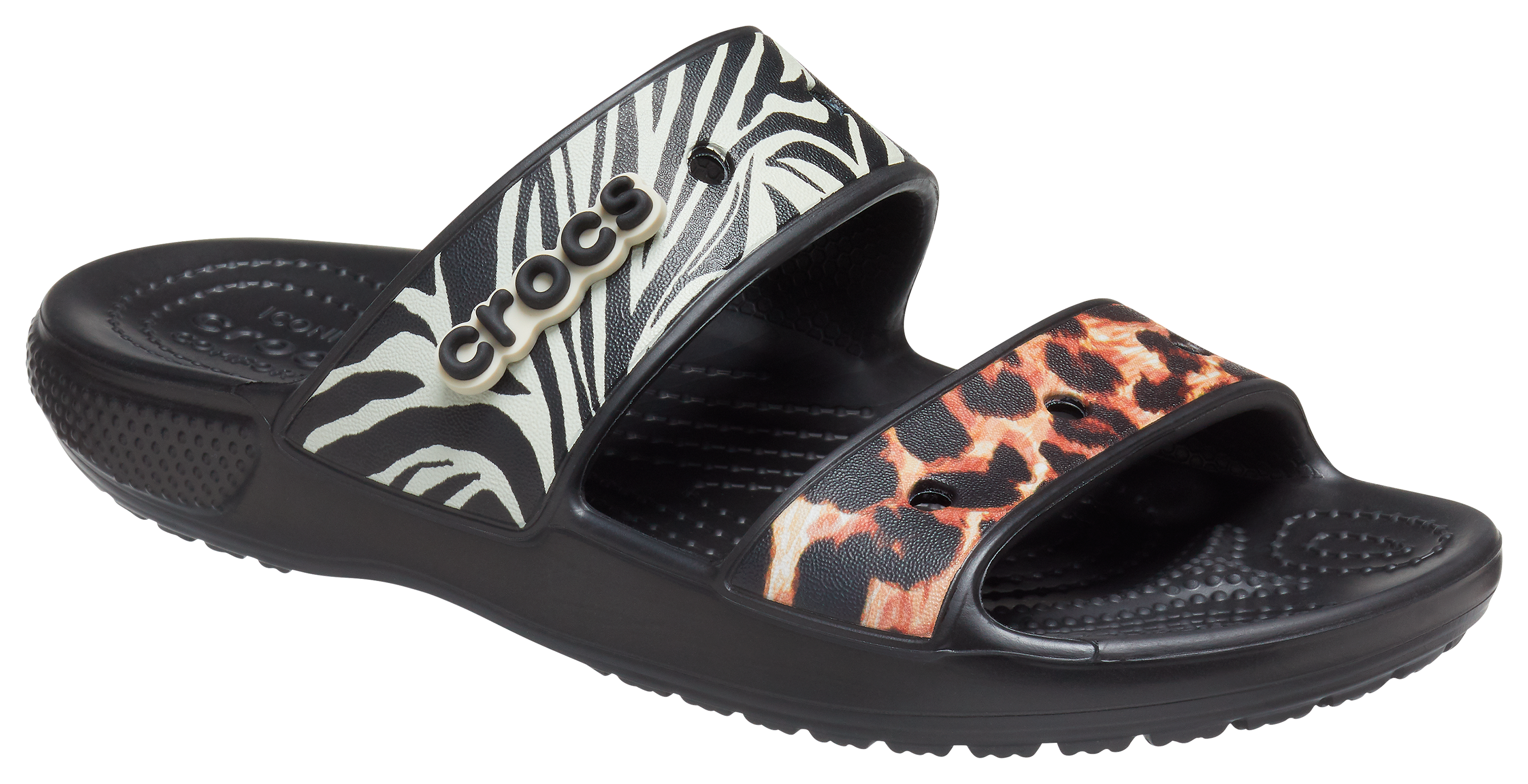 101131146-3326883 Crocs Classic Animal Remix Sandals for Ladies - Bl sku 101131146-3326883