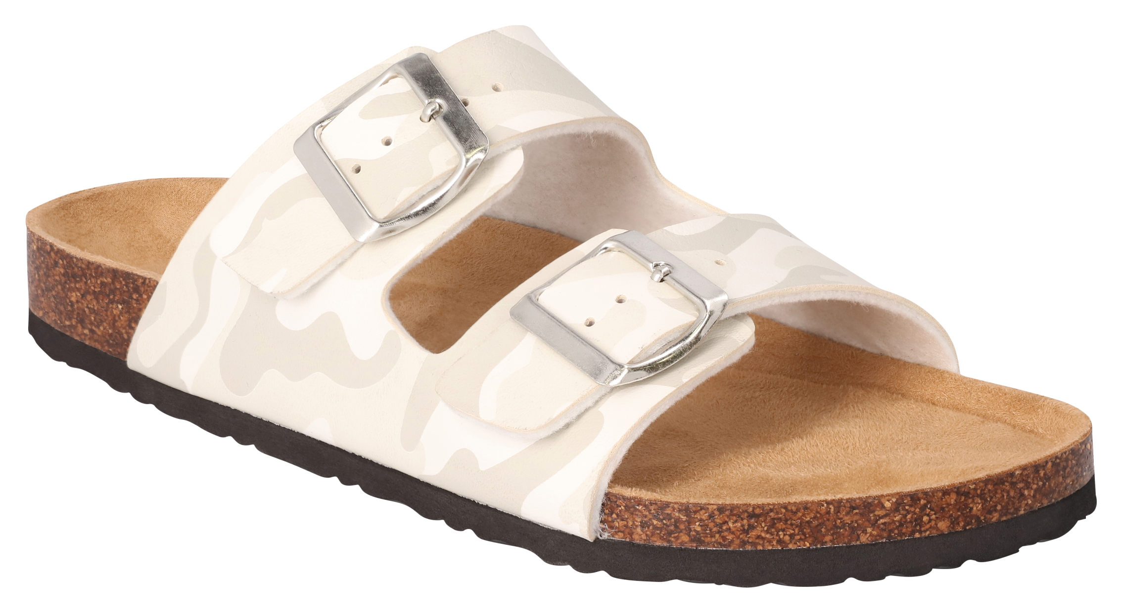 Natural Reflections Dahlia 2 Buckle Sandals for Ladies - White/Grey - 8M - 101131294-3326934 - Shoes A stylish and easy-wearing sandal for summertime f sku 101131294-3326934