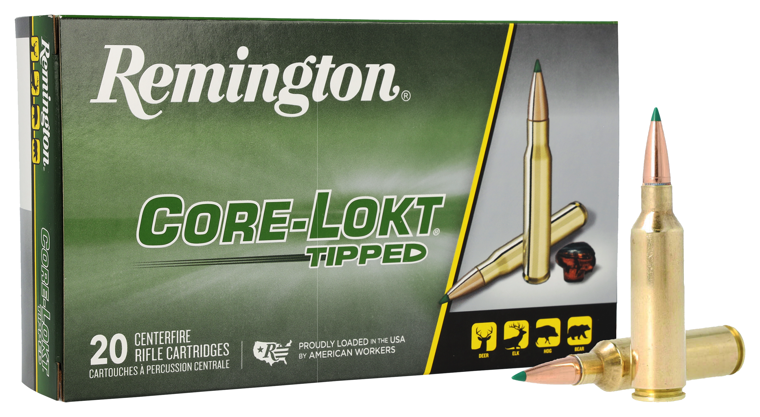 Remington Core-Lokt Tipped Centerfire Rifle Ammo - .300 WSM Win Short Mag - 150 Grain - 20 Rounds