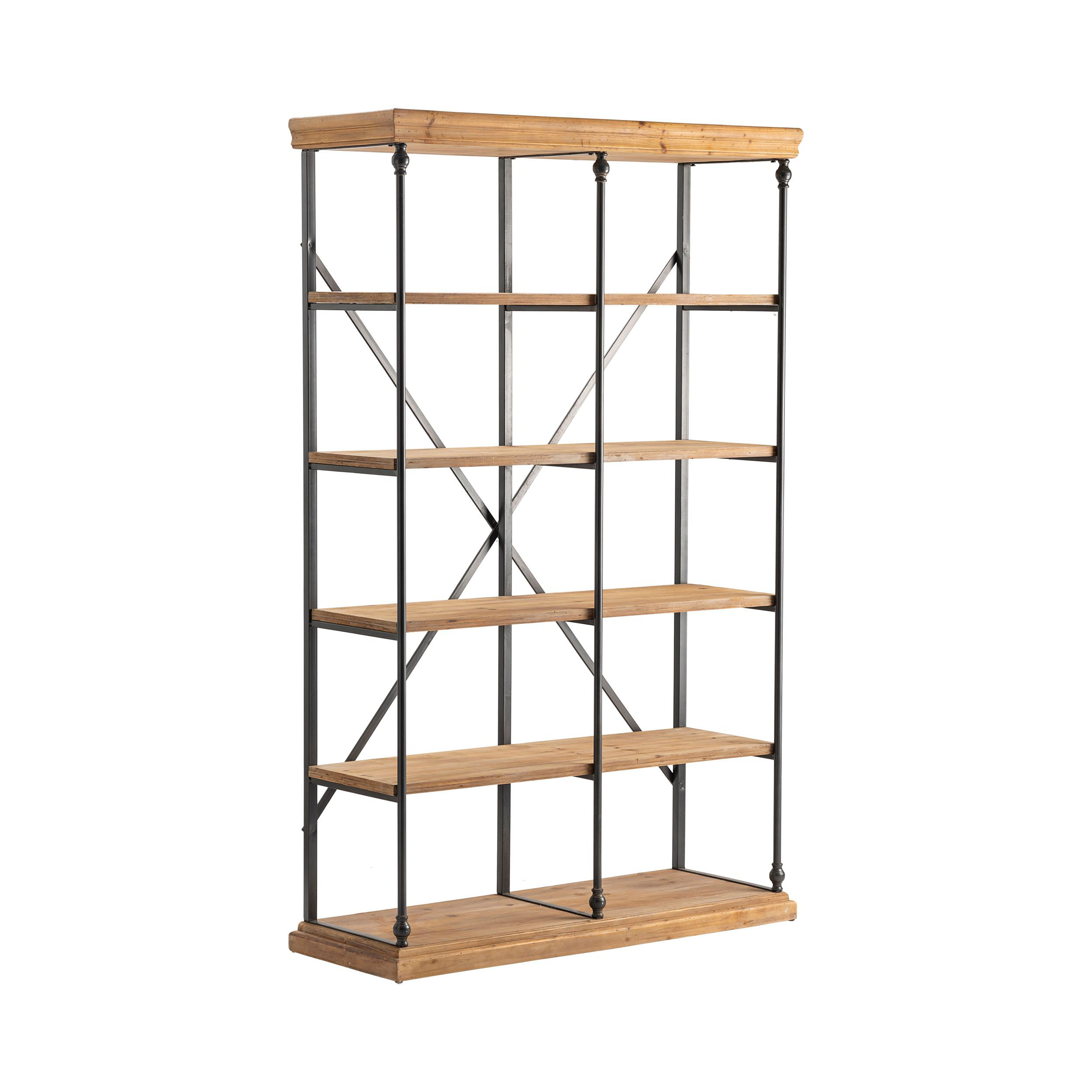 Crestview Collection La Salle Bookshelf - 48W x 17D x 76.75H
