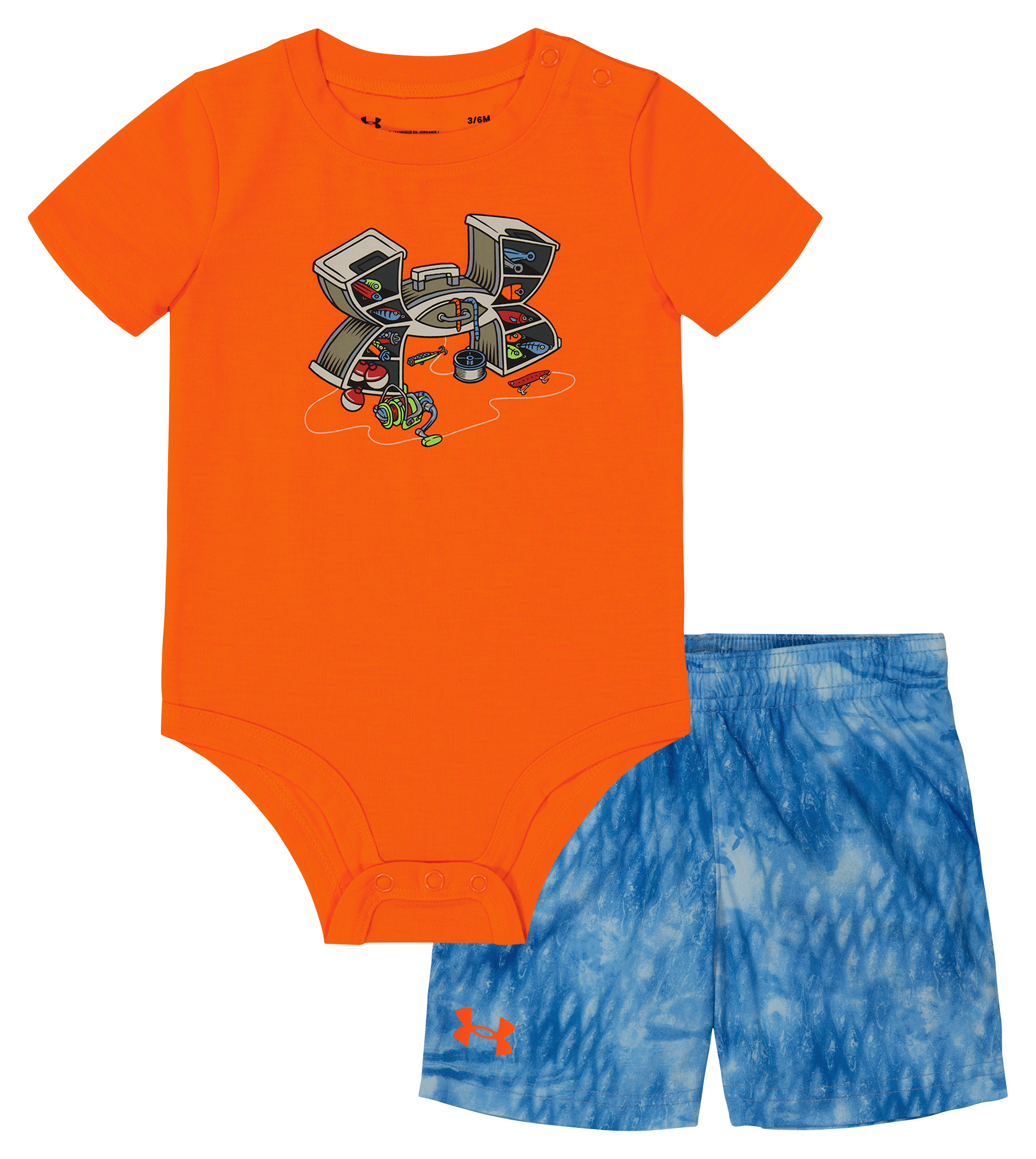 Under Armour Tackle Box Crew Neck Short-Sleeve Bodysuit and Shorts Set for 
