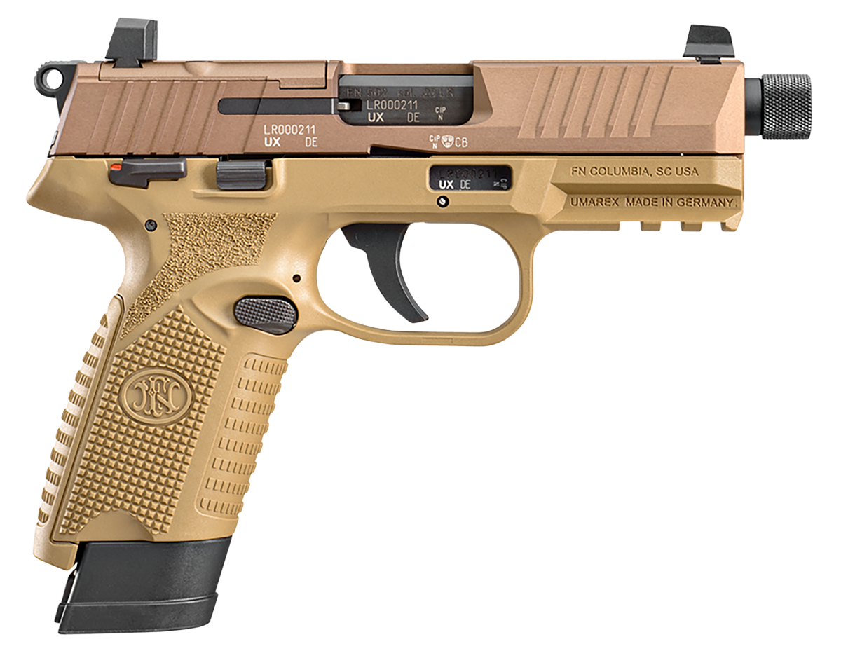 Image of FN 502 Tactical Optics Ready SAO Semi-Auto Pistol - FDE
