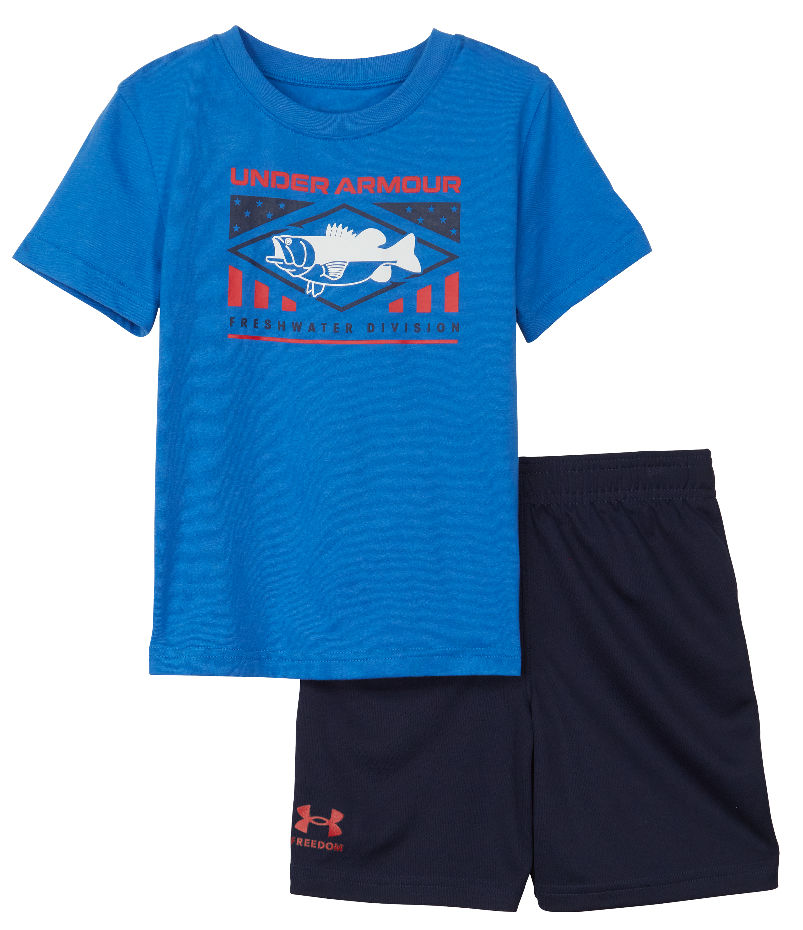 Under Armour Freedom Bass Short-Sleeve T-Shirt and Shorts Set for Toddler  Boys