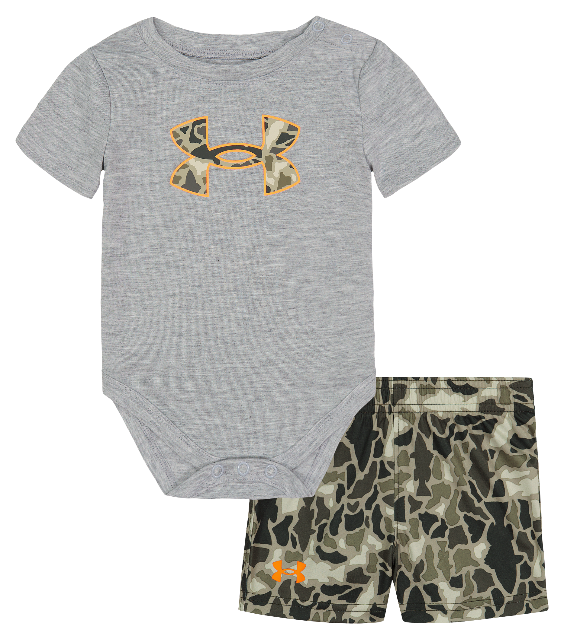 Under Armour Fish Camo Short-Sleeve Bodysuit and Shorts Set for Baby Boys -