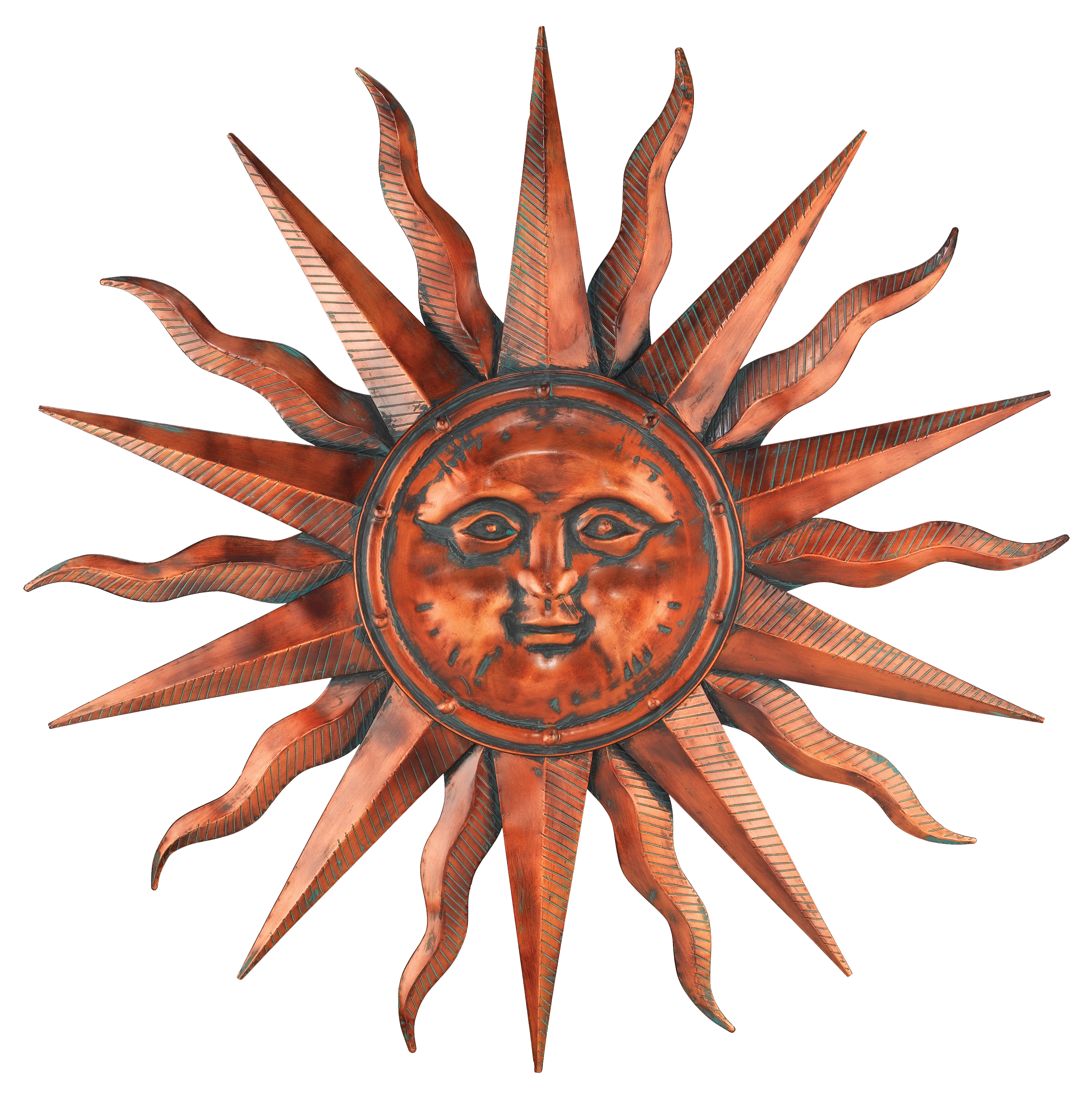 Regal Art & Gift Copper Patina Sun Wall Decor