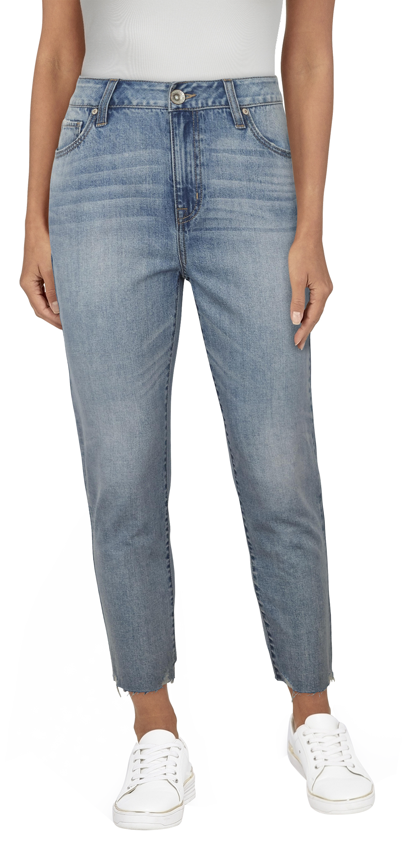 Natural Reflections Harper High-Rise Straight-Leg Ankle Pants for Ladies - 