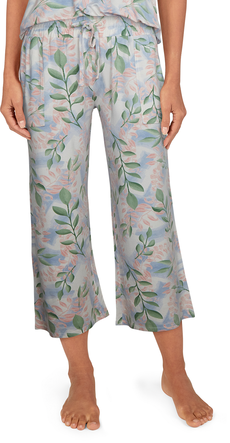 Natural Reflections Botanical Crop Lounge Pants for Ladies - Multi - XXL