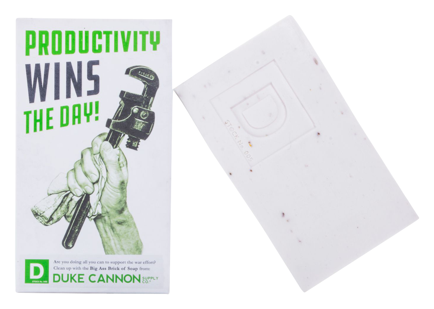 Duke Cannon Supply Co. WWII Era Productivity Big Brick of Soap