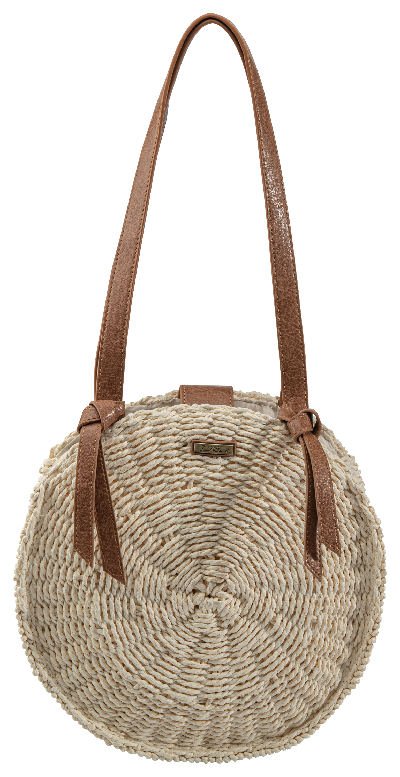 Sun N Sand Paper Straw Round Tote for Ladies