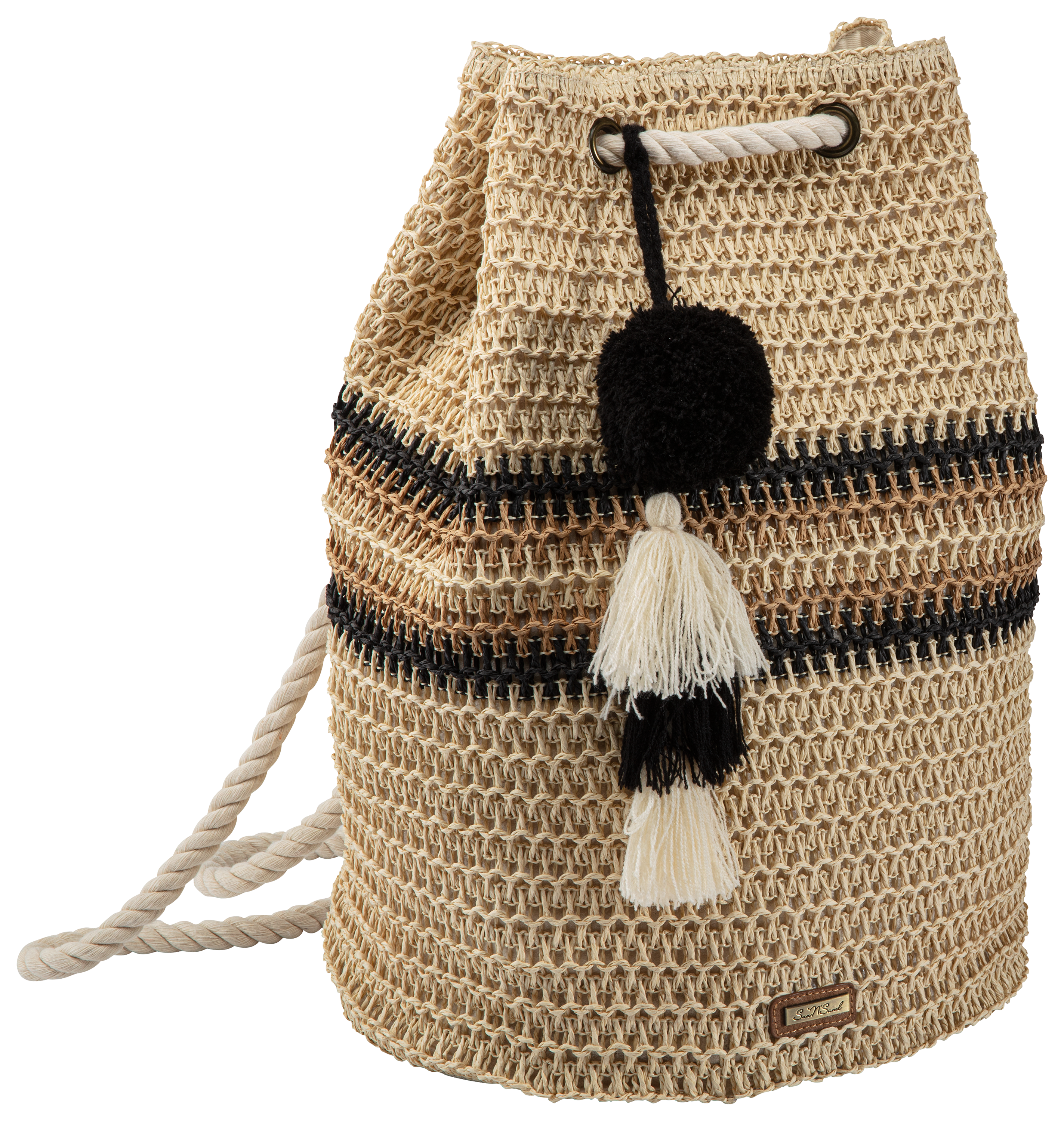 101135290-3331366 Sun N Sand Crochet Drawstring Backpack sku 101135290-3331366